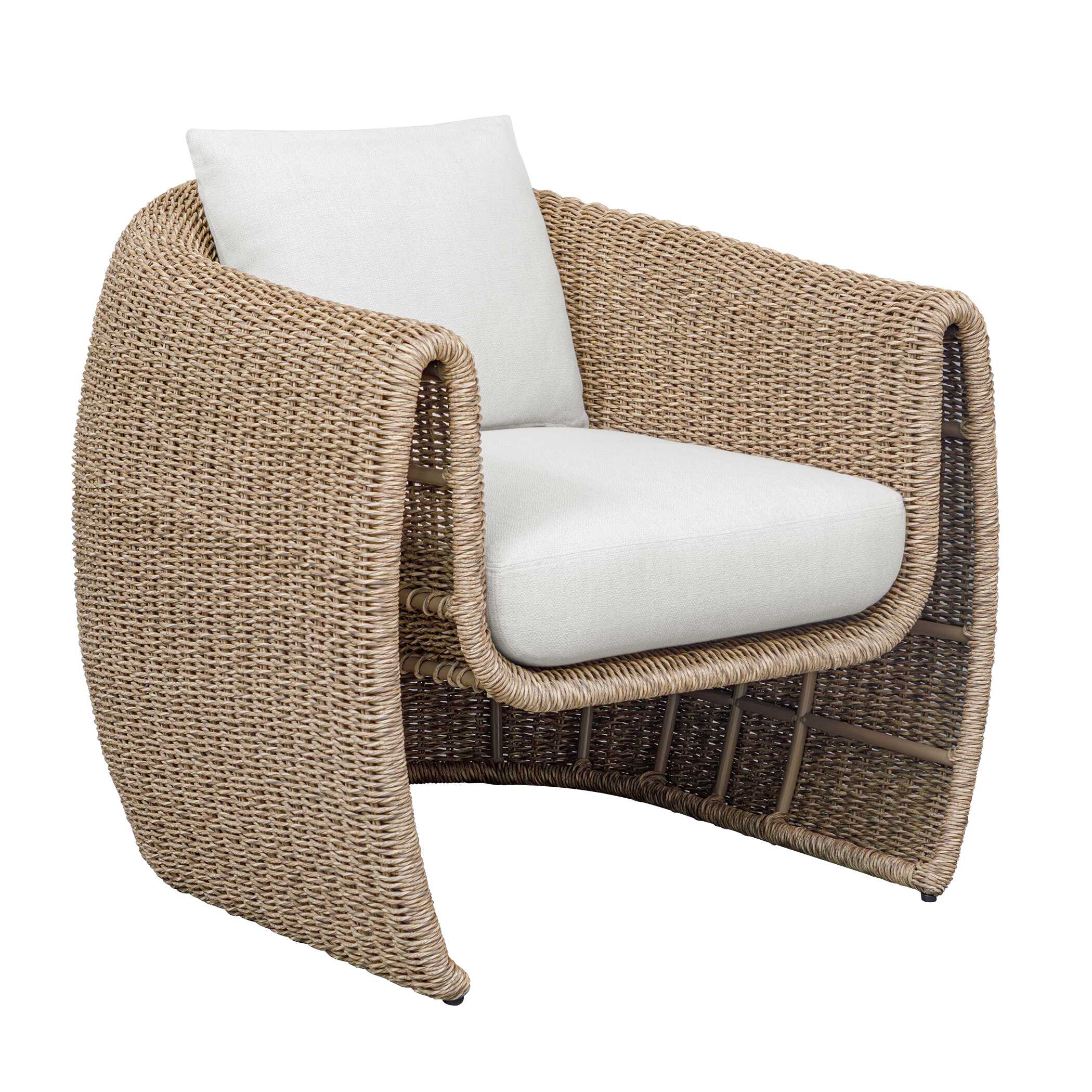 Uttermost Tropic Golden Flax Outdoor Lounge Chair