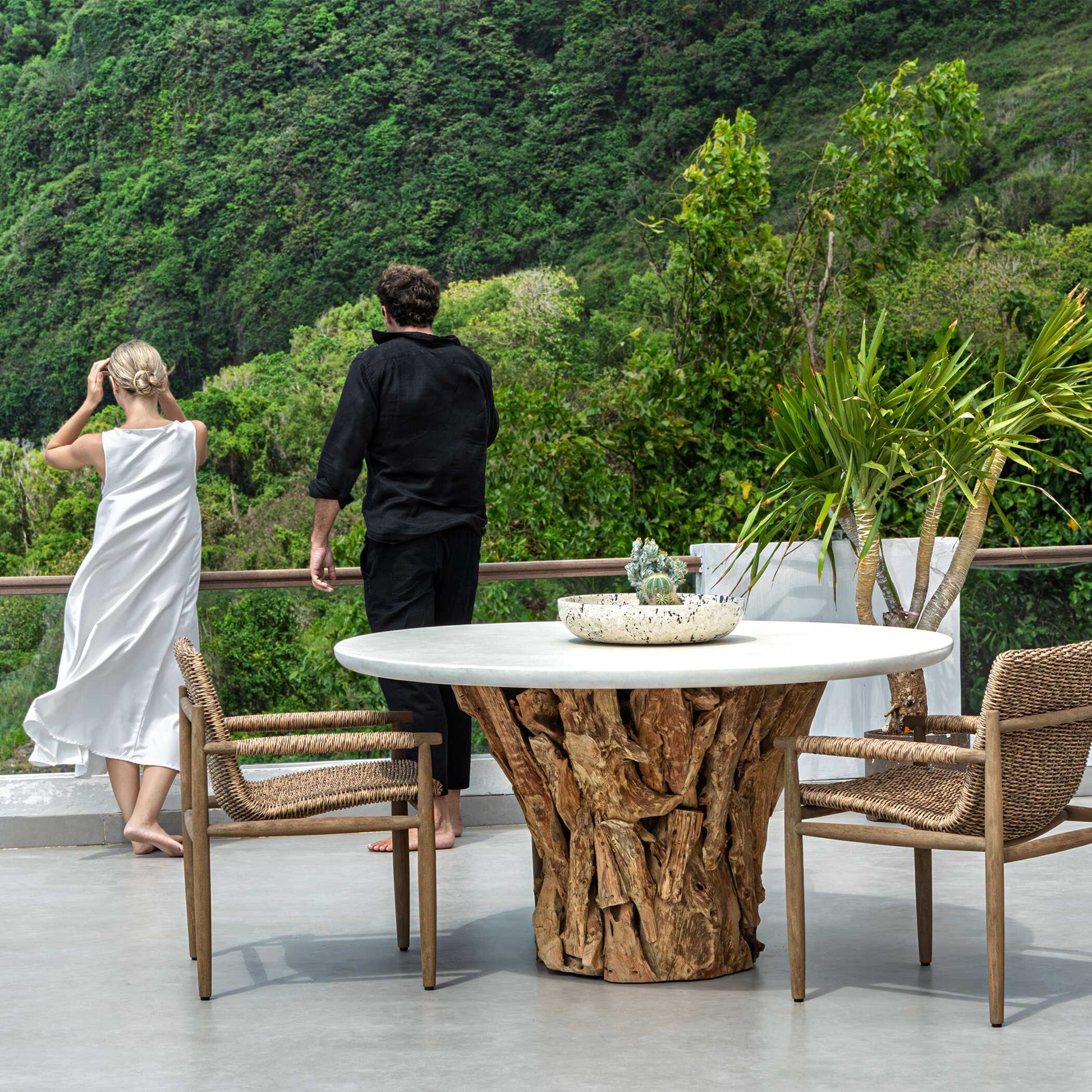 Uttermost Stonewood Indoor-Outdoor Dining Table
