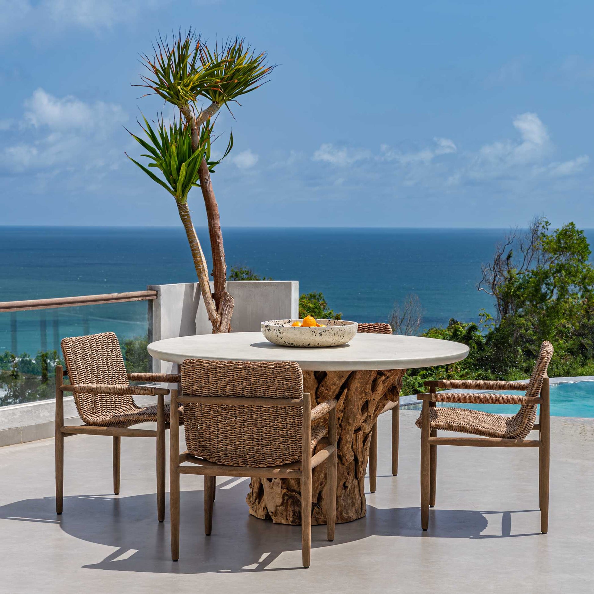 Uttermost Stonewood Indoor-Outdoor Dining Table
