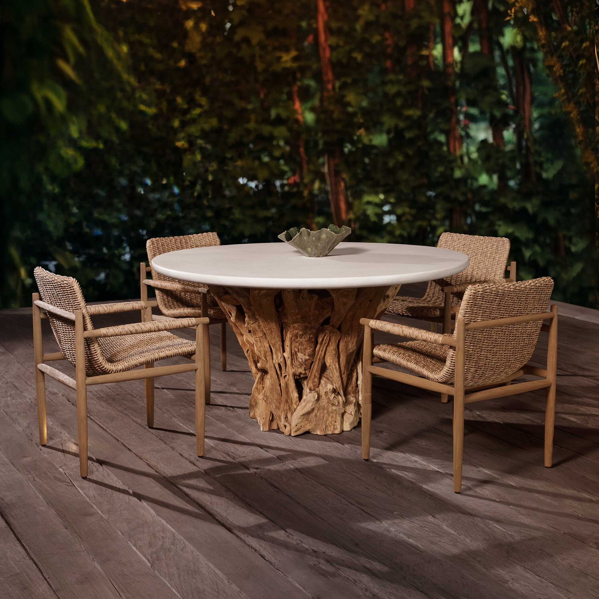 Uttermost Stonewood Indoor-Outdoor Dining Table