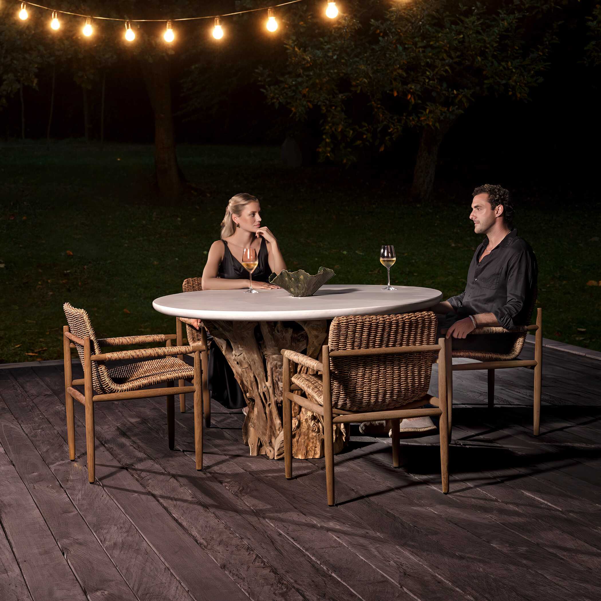 Uttermost Stonewood Indoor-Outdoor Dining Table