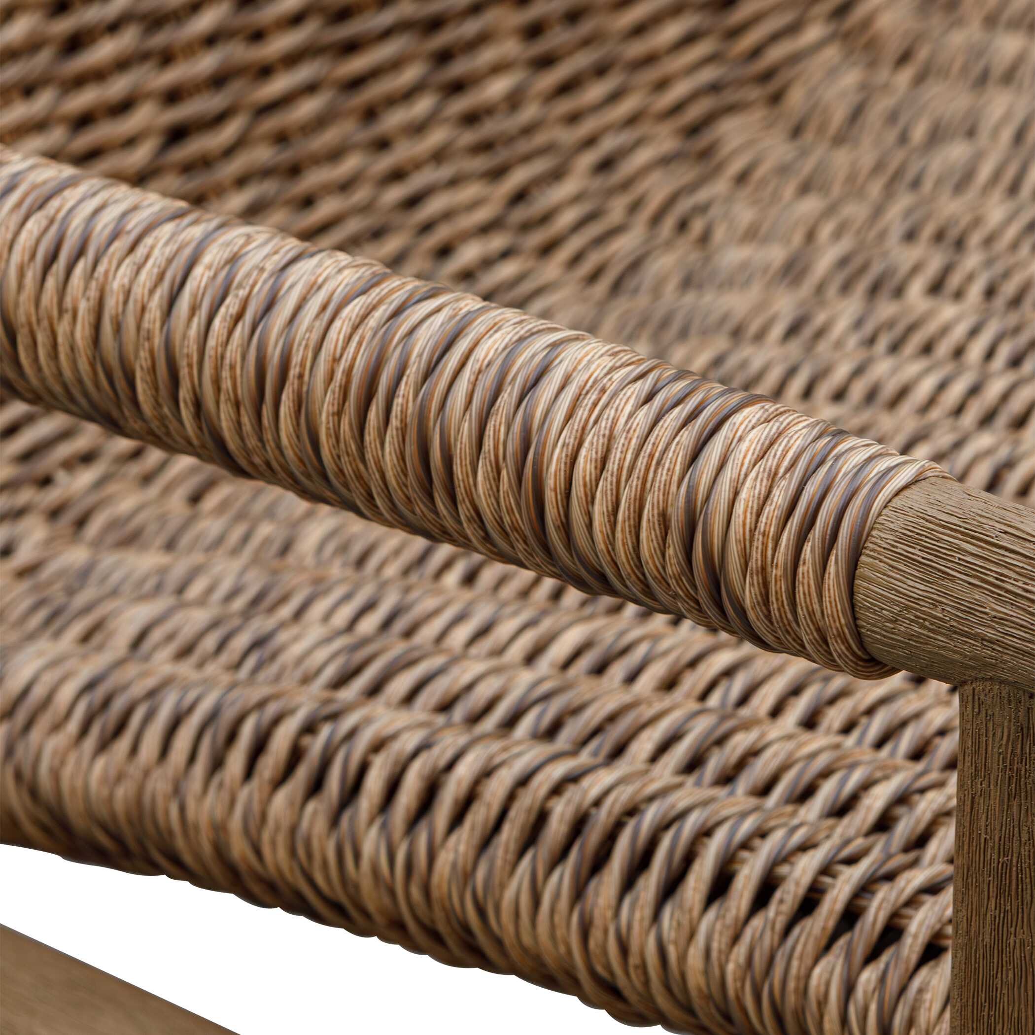 Uttermost Sumba Golden Flax Outdoor Lounge Chair