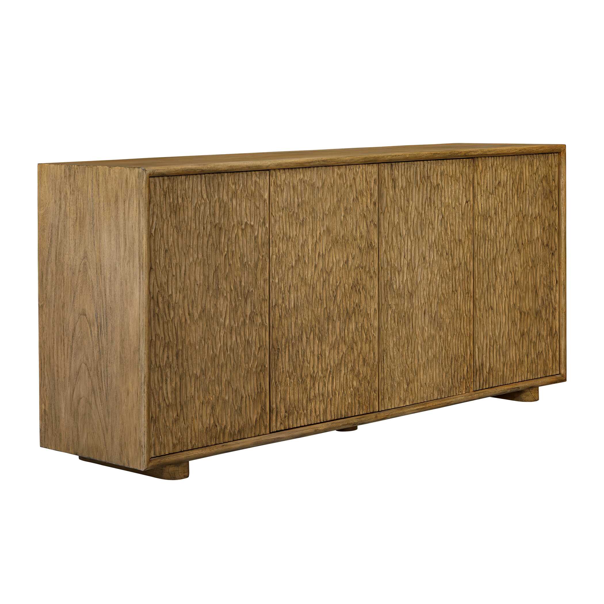 Uttermost Stevenson Natural Wood 4 Door Cabinet