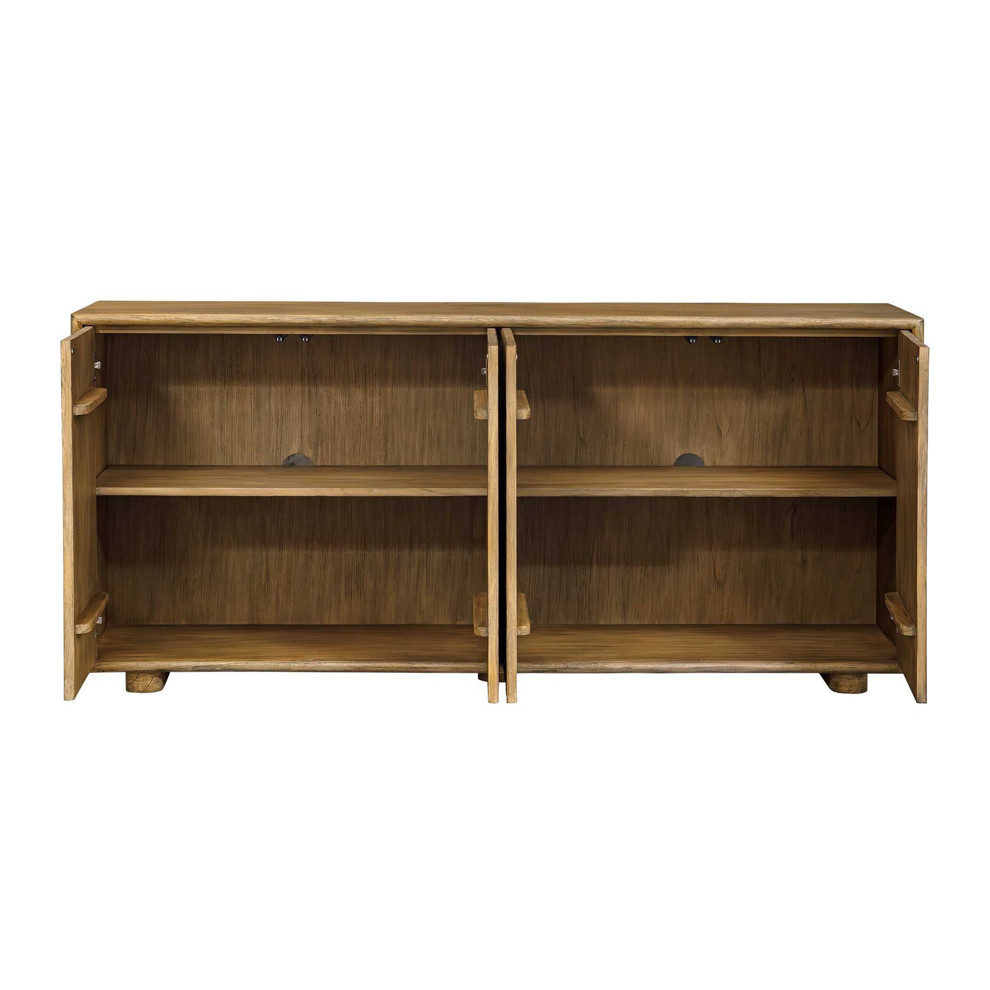 Uttermost Stevenson Natural Wood 4 Door Cabinet