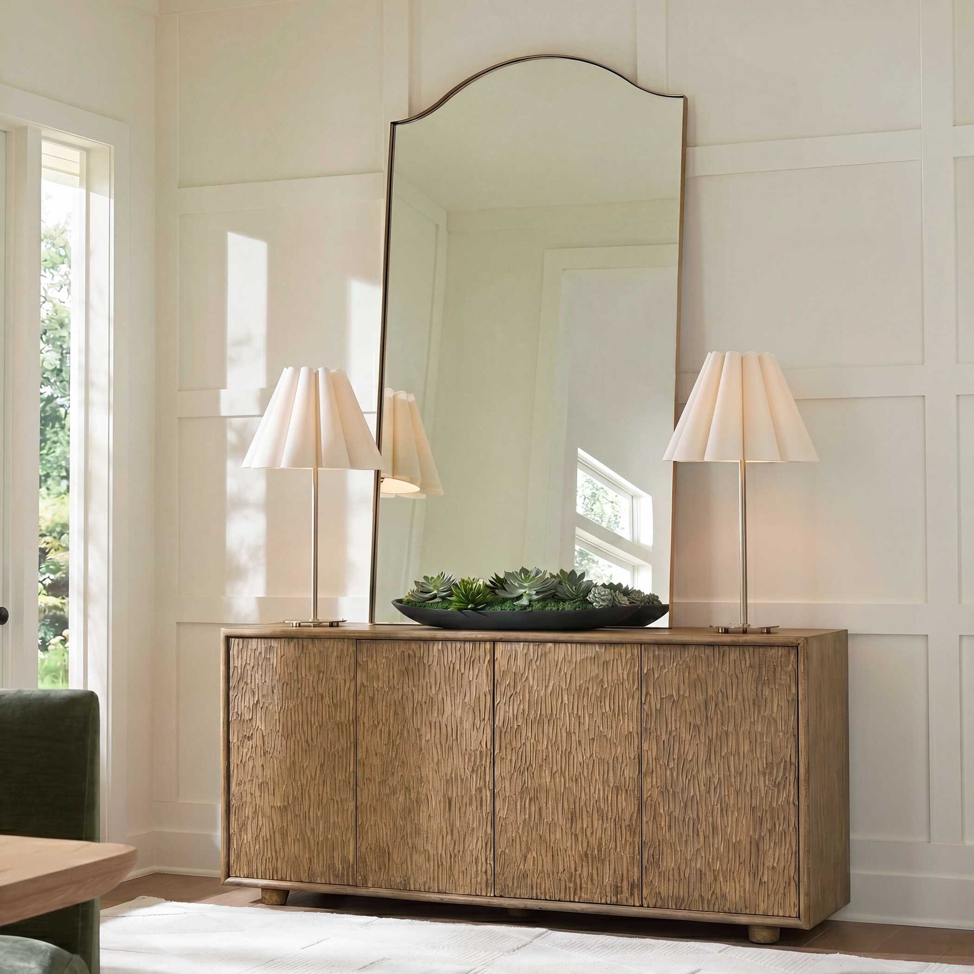 Uttermost Stevenson Natural Wood 4 Door Cabinet