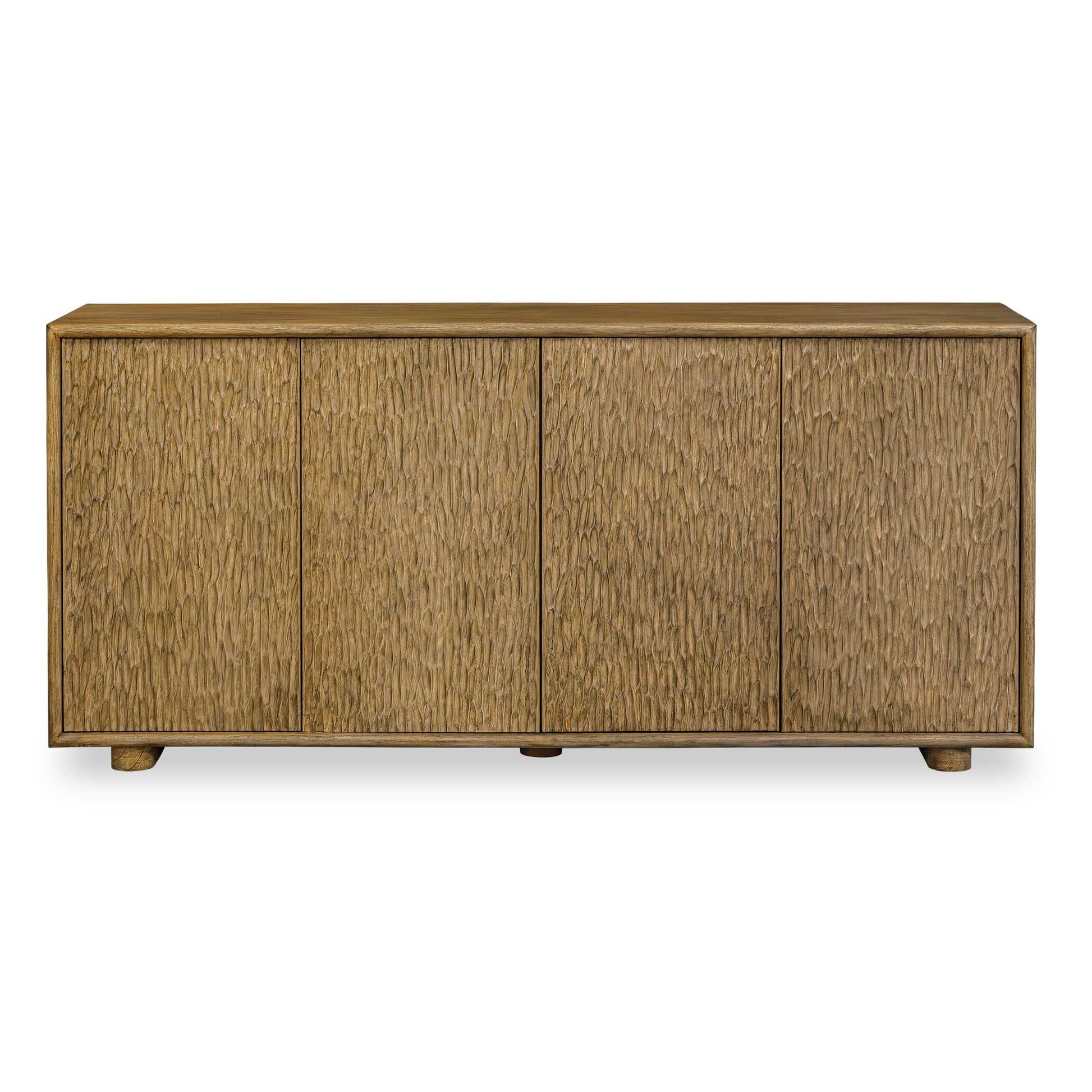 Uttermost Stevenson Natural Wood 4 Door Cabinet
