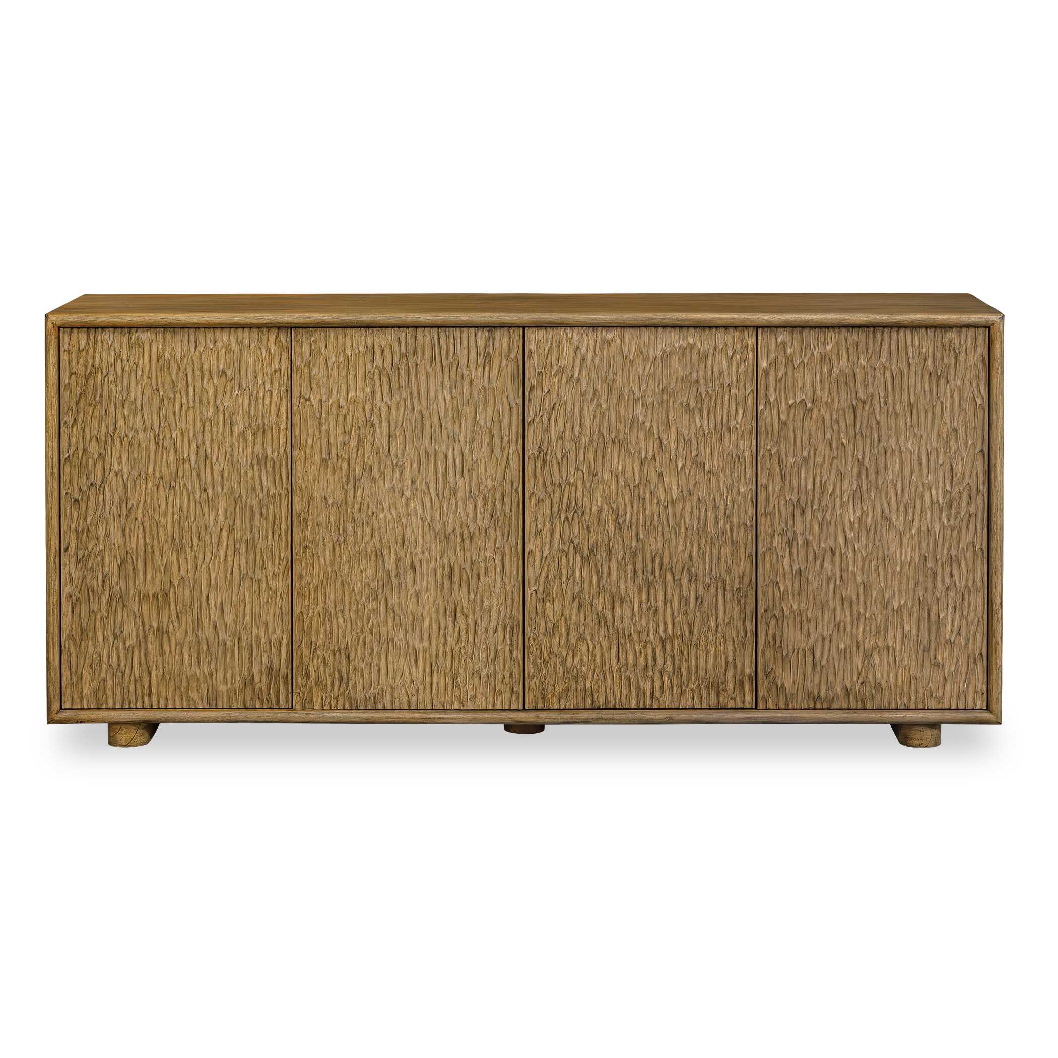 Uttermost Stevenson Natural Wood 4 Door Cabinet