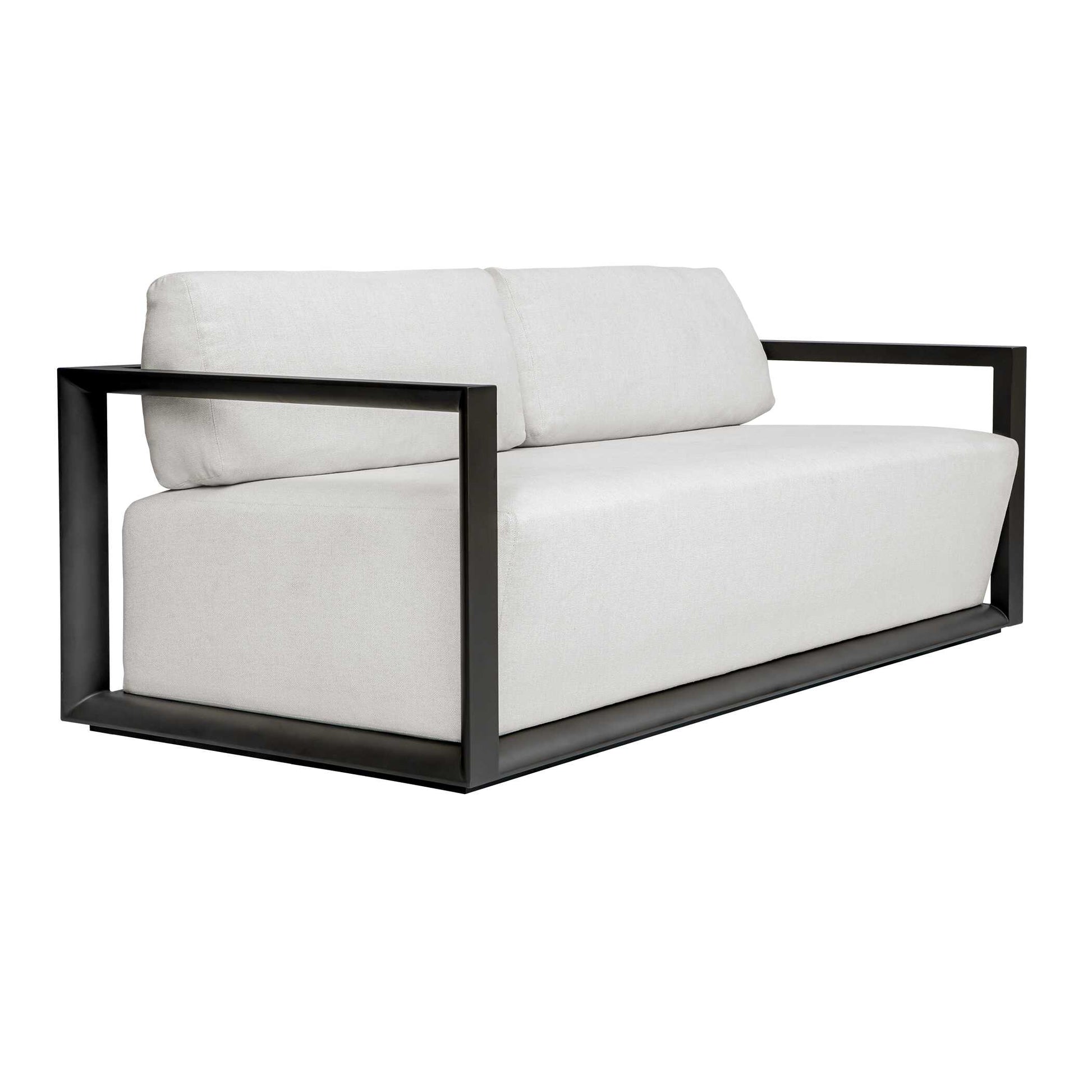 Uttermost Remsen Outdoor Black/Oyster Sofa