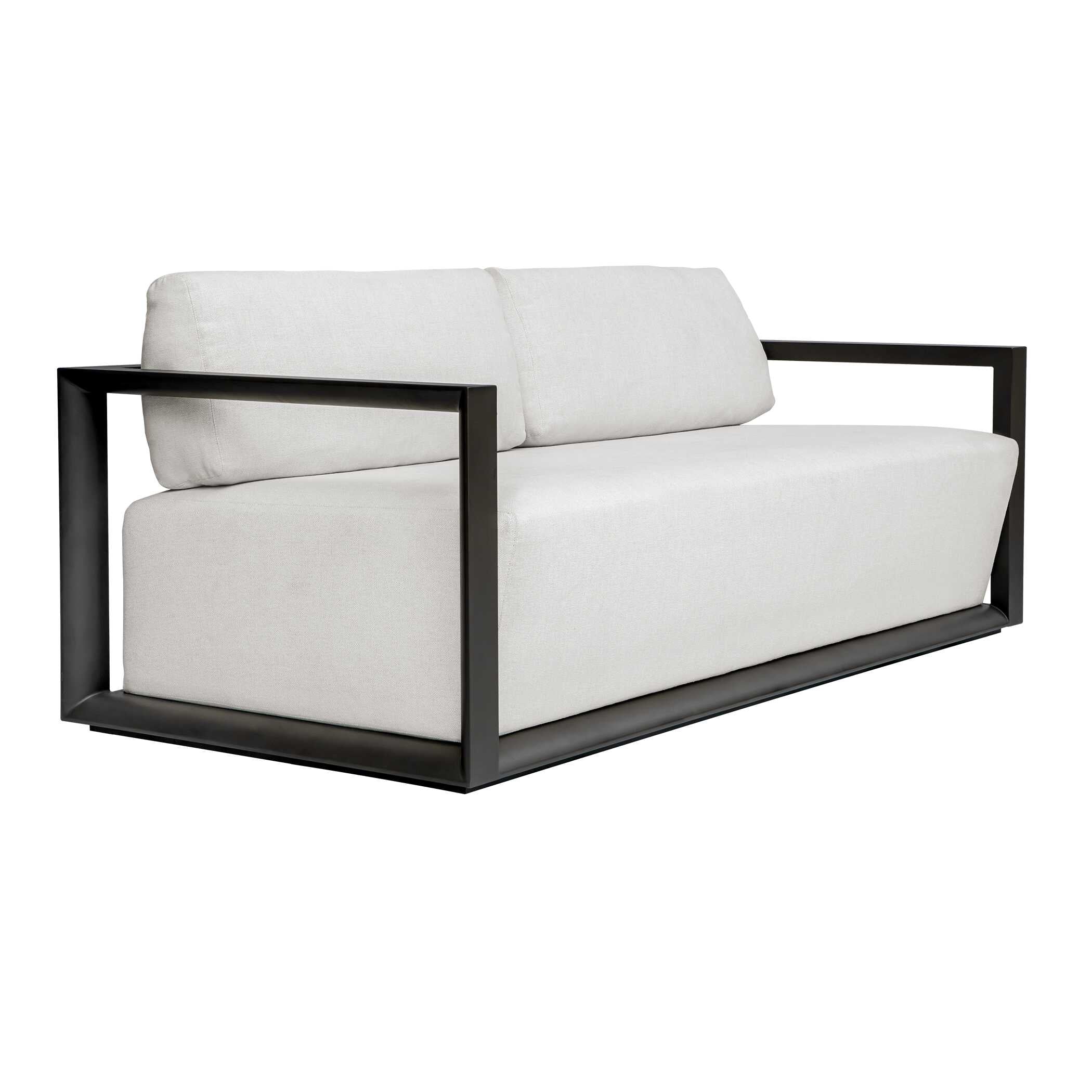 Uttermost Remsen Outdoor Black/Oyster Sofa