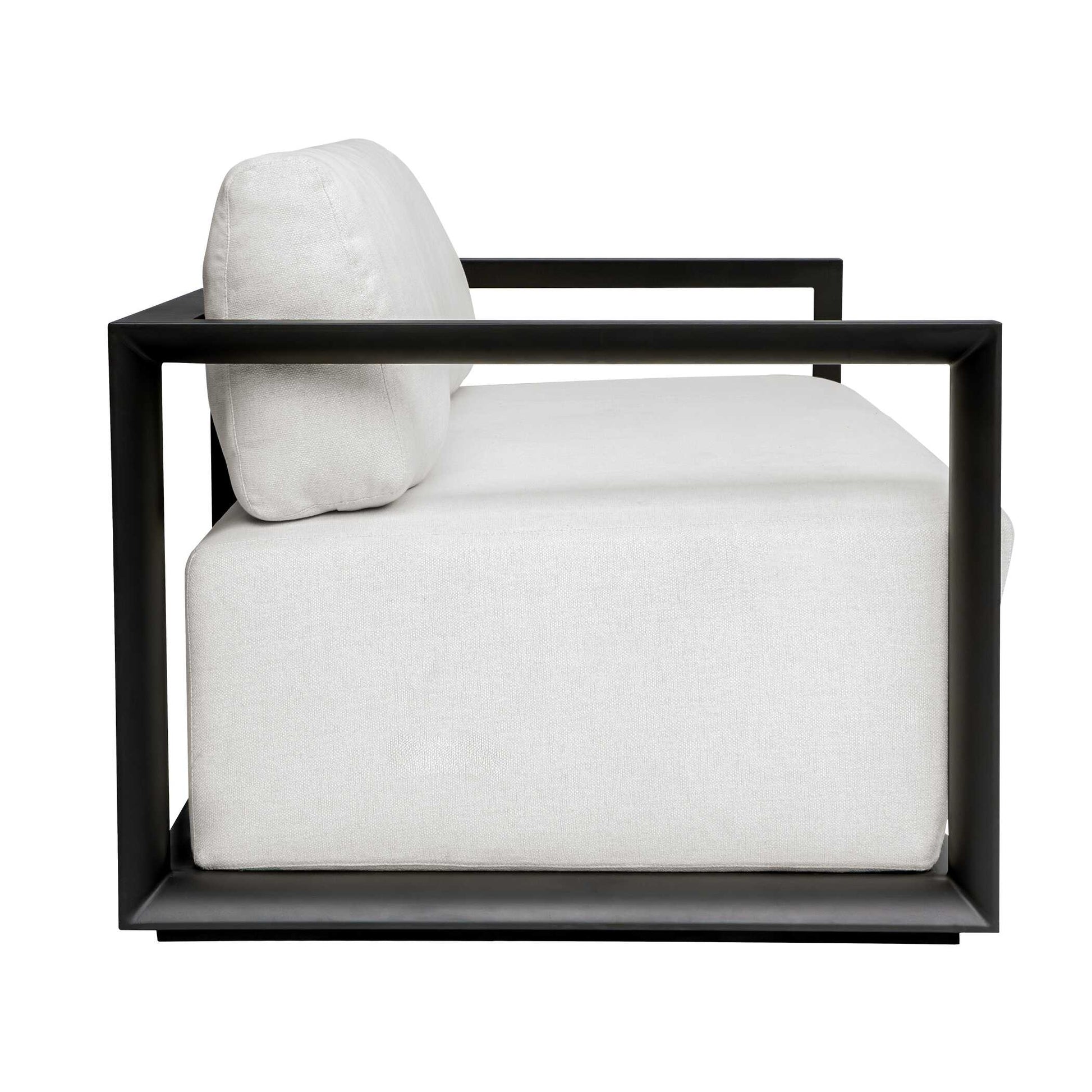 Uttermost Remsen Outdoor Black/Oyster Sofa