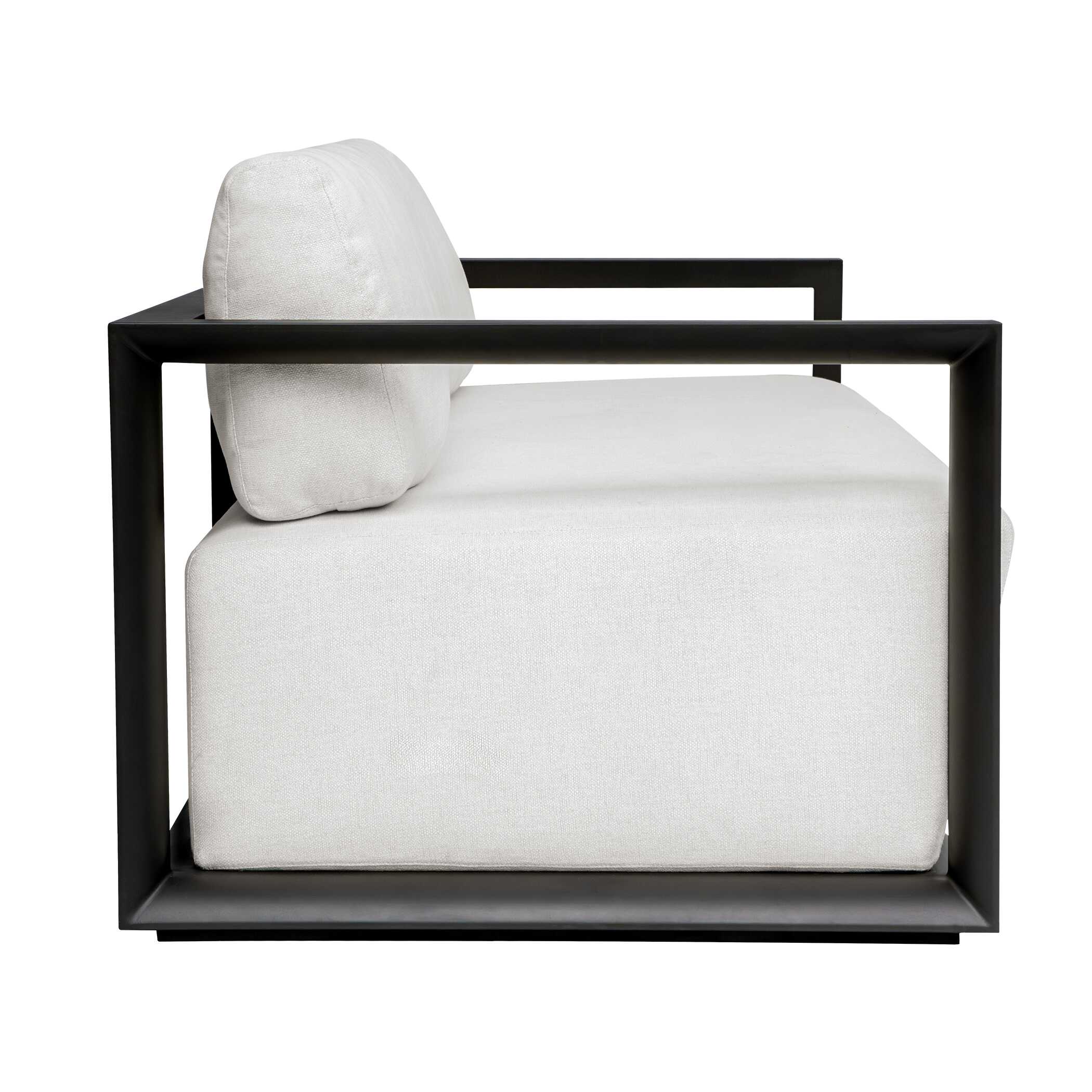 Uttermost Remsen Outdoor Black/Oyster Sofa