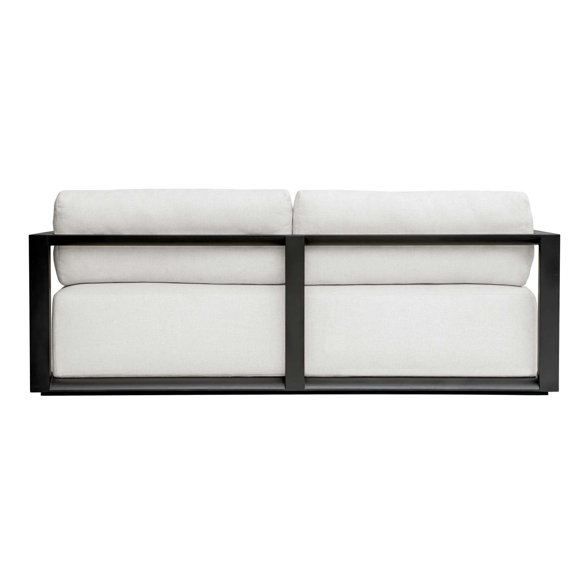 Uttermost Remsen Outdoor Black/Oyster Sofa