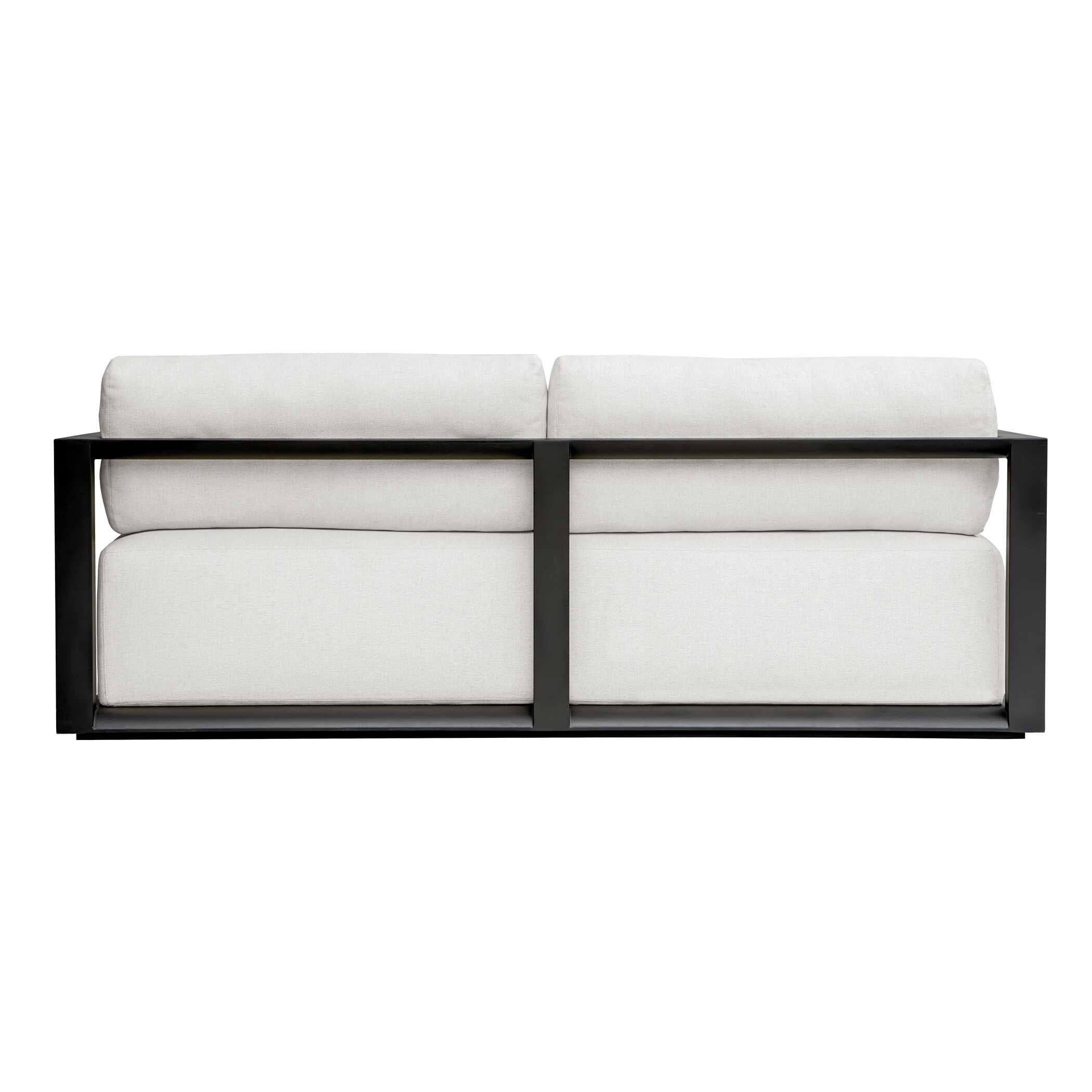 Uttermost Remsen Outdoor Black/Oyster Sofa