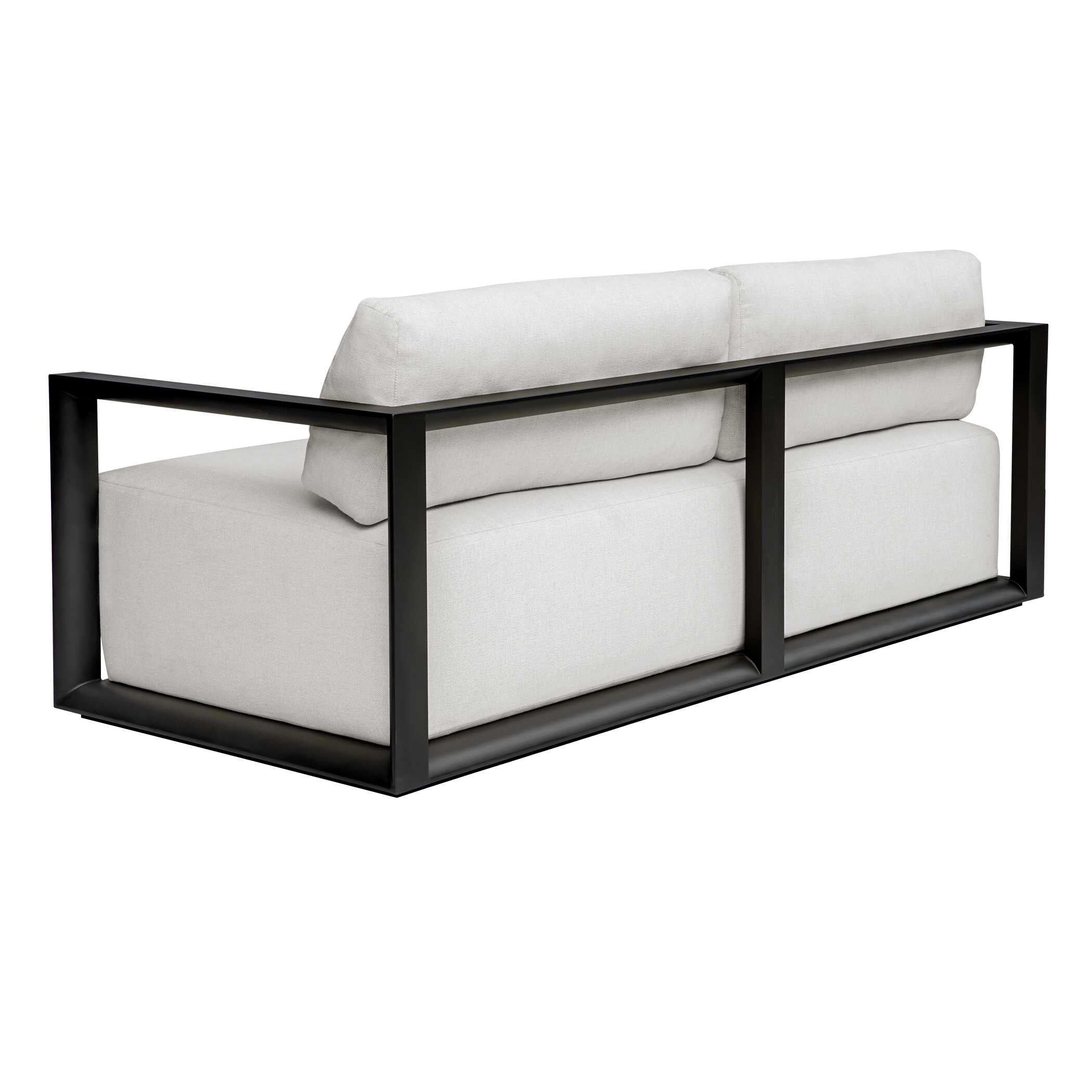 Uttermost Remsen Outdoor Black/Oyster Sofa