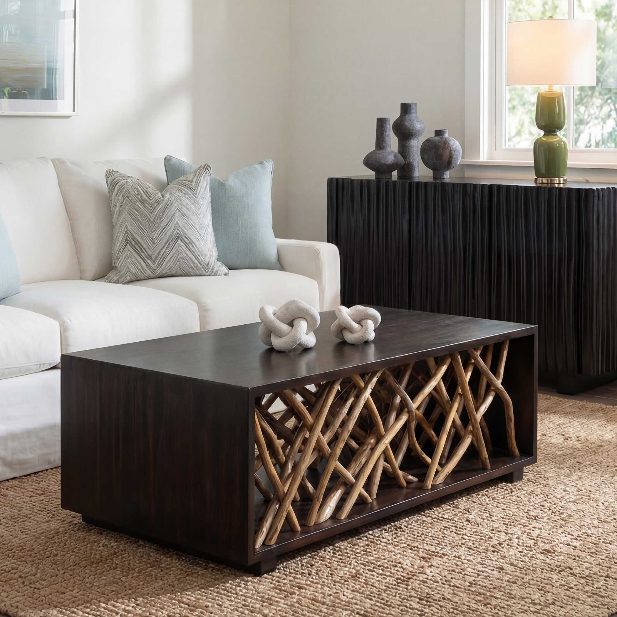 Uttermost Teak Maze Coffee Table