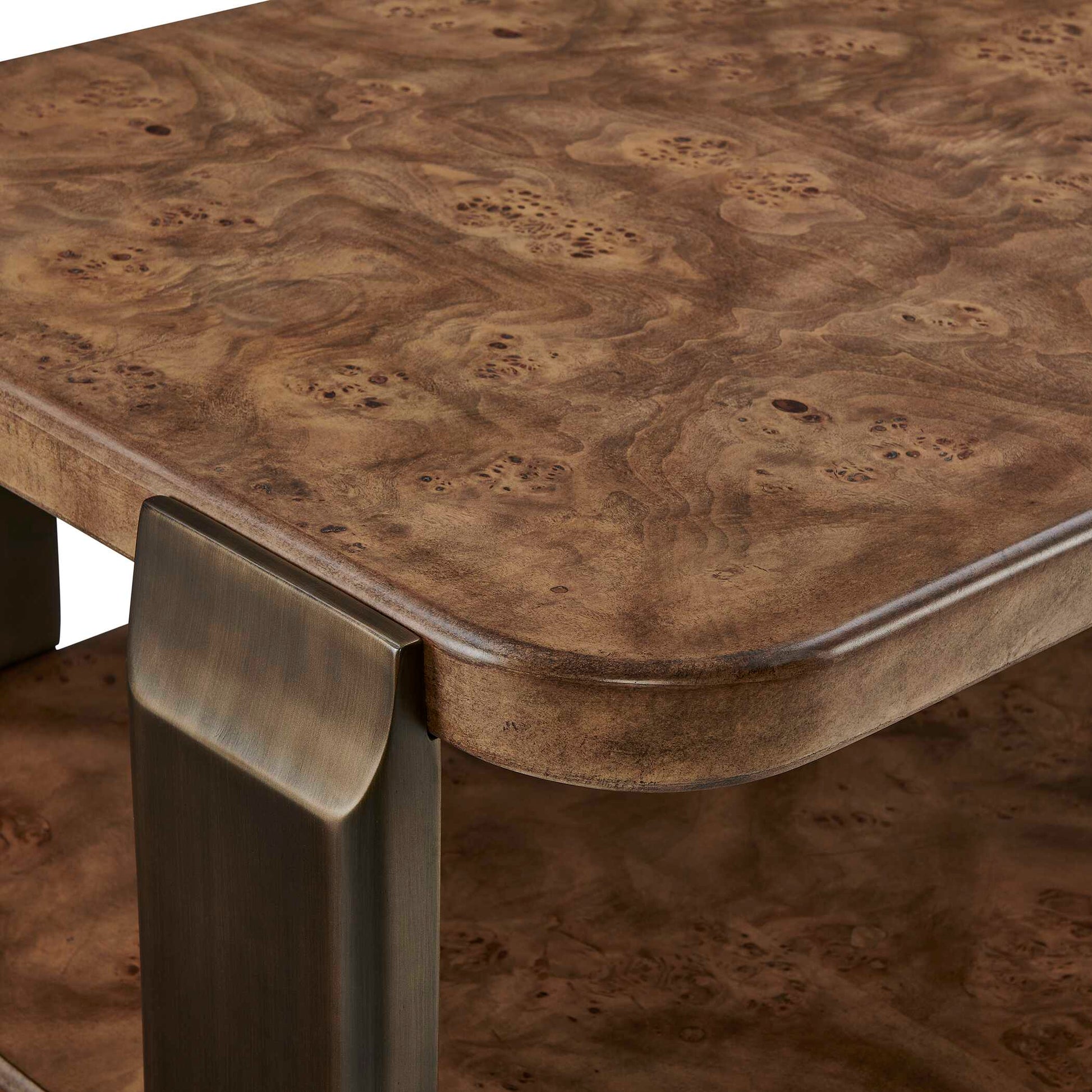 Uttermost Vance Mappa Burl Coffee Table