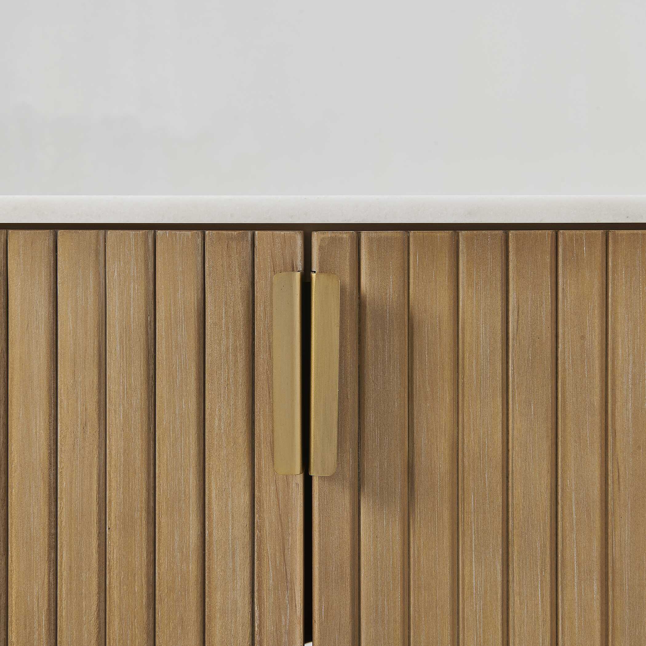 Uttermost Arik 4 Door Walnut Cabinet