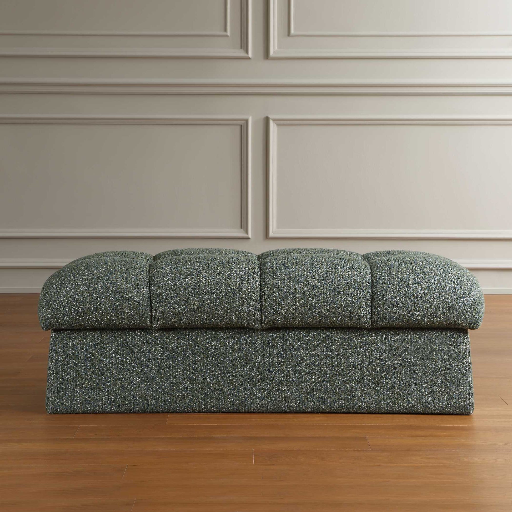 Uttermost Harlem Moss Green/ Lake Blue Bench