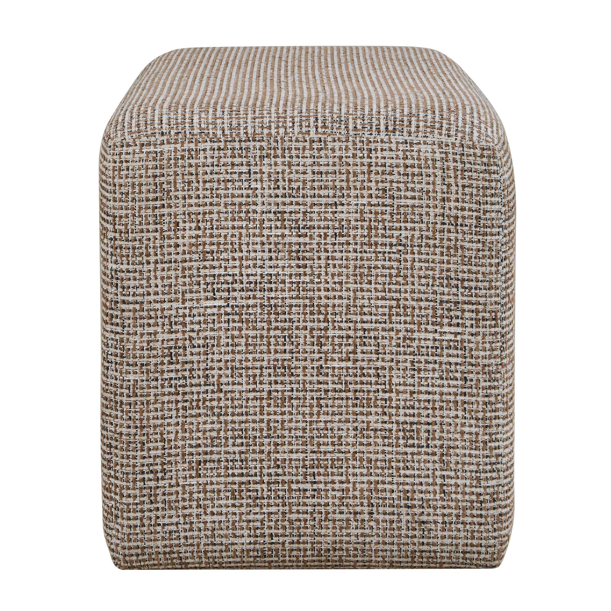 Uttermost Kelce Woven Checkered Ottoman