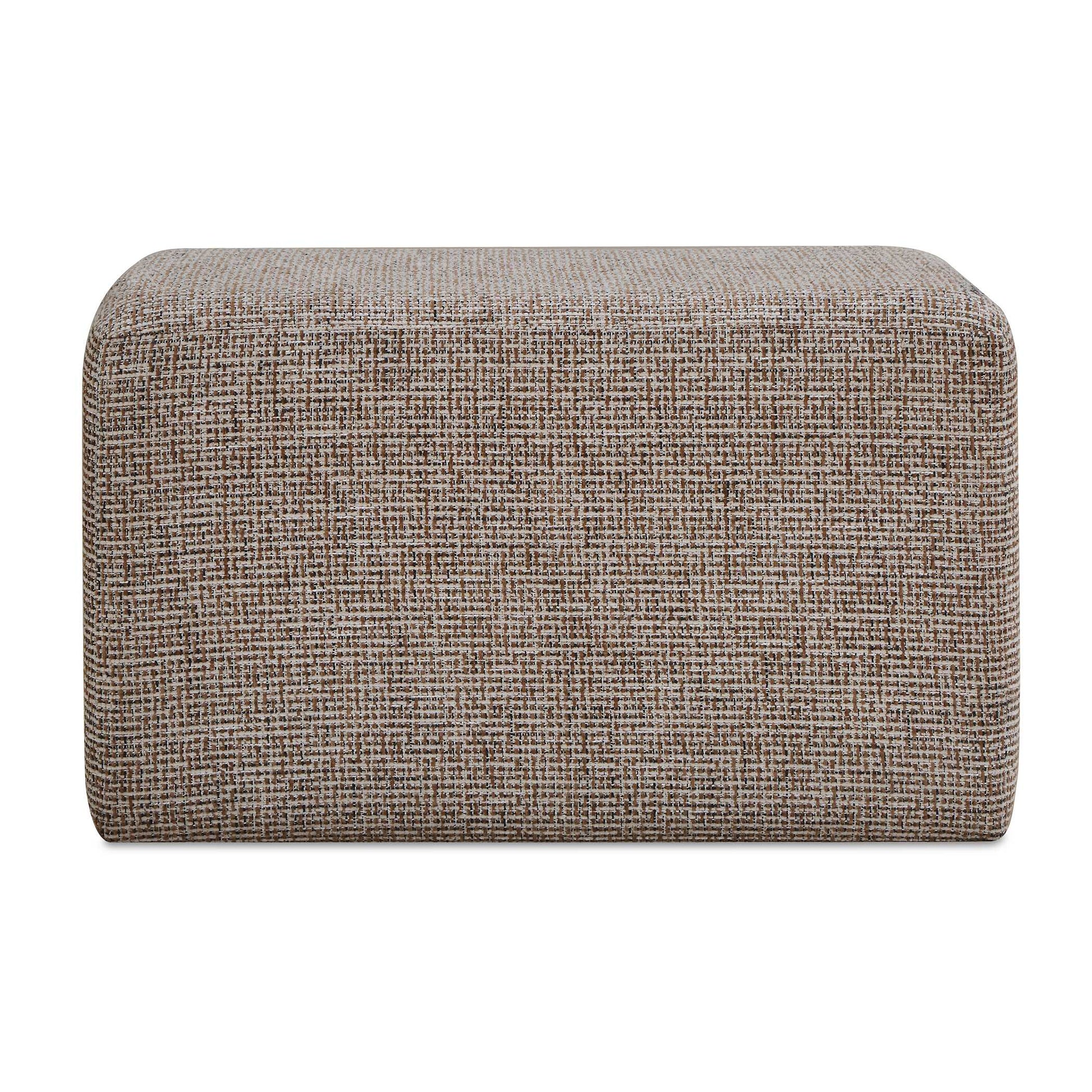 Uttermost Kelce Woven Checkered Ottoman