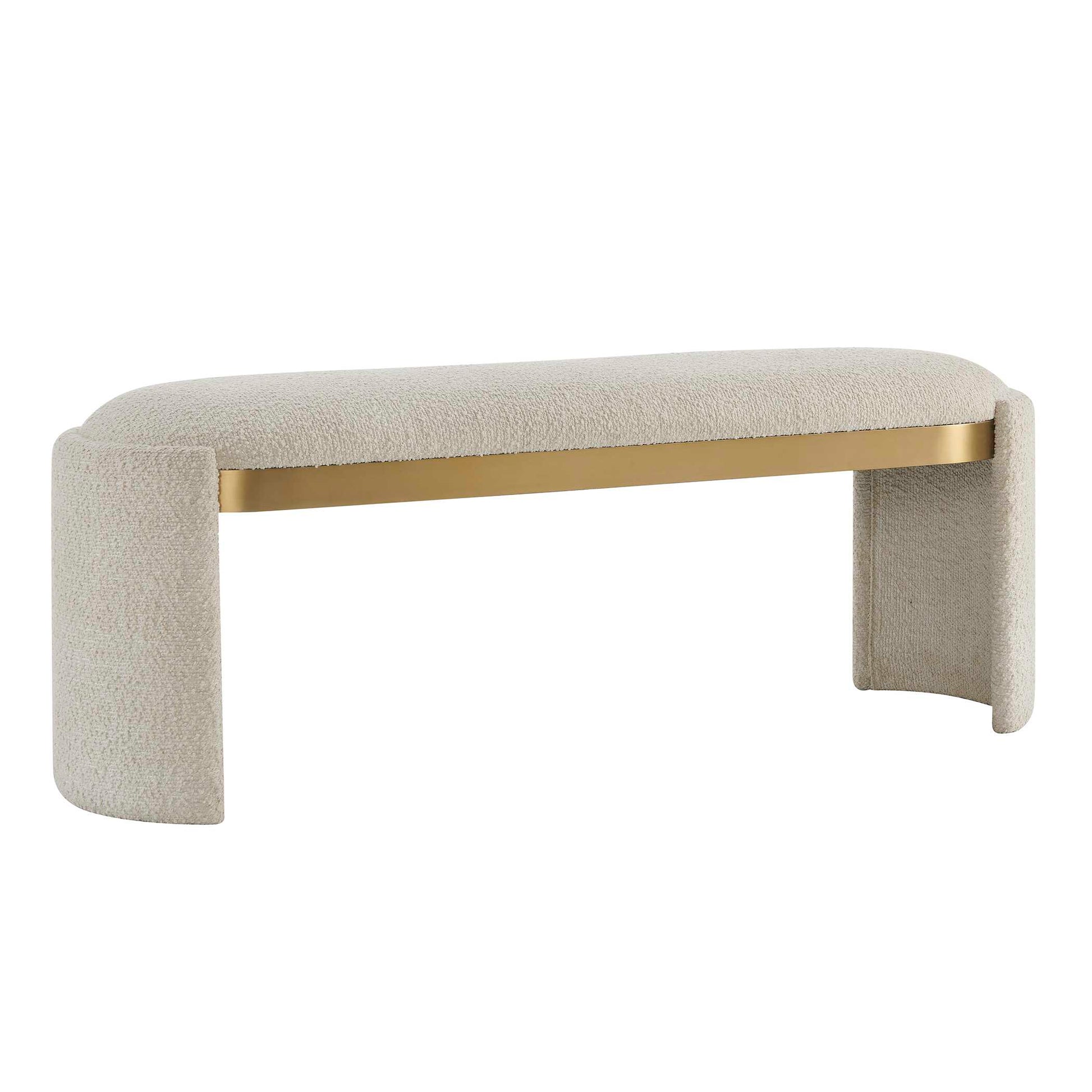 Uttermost Serena Bone White Bench