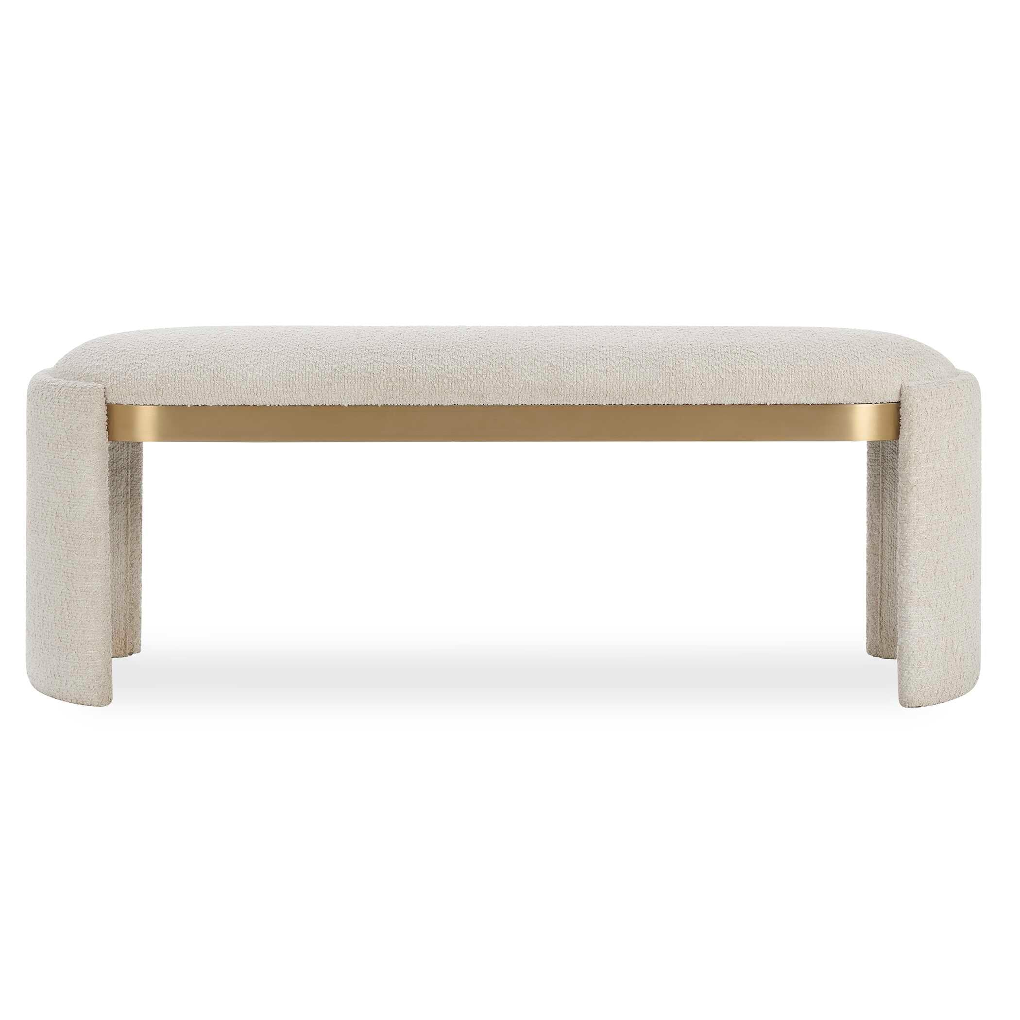 Uttermost Serena Bone White Bench