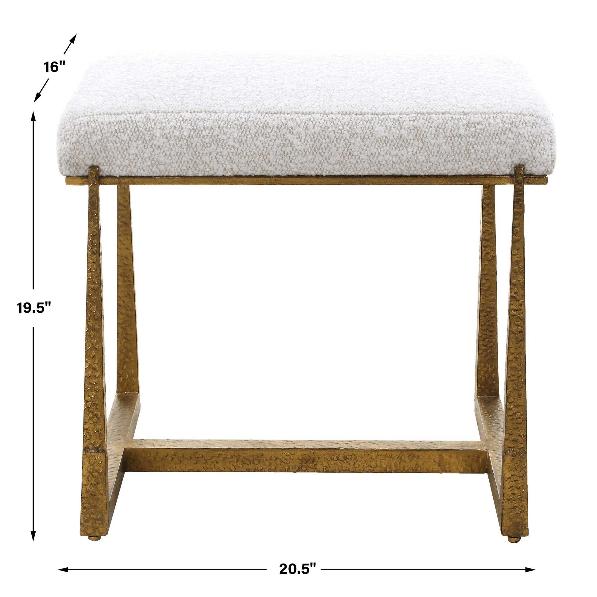 Uttermost Midas Gold Small Bench