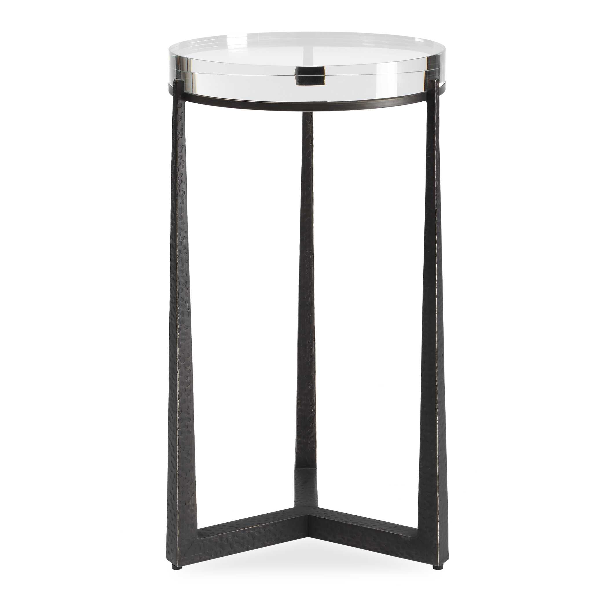 Uttermost Midas Dark Bronze Round Accent Table