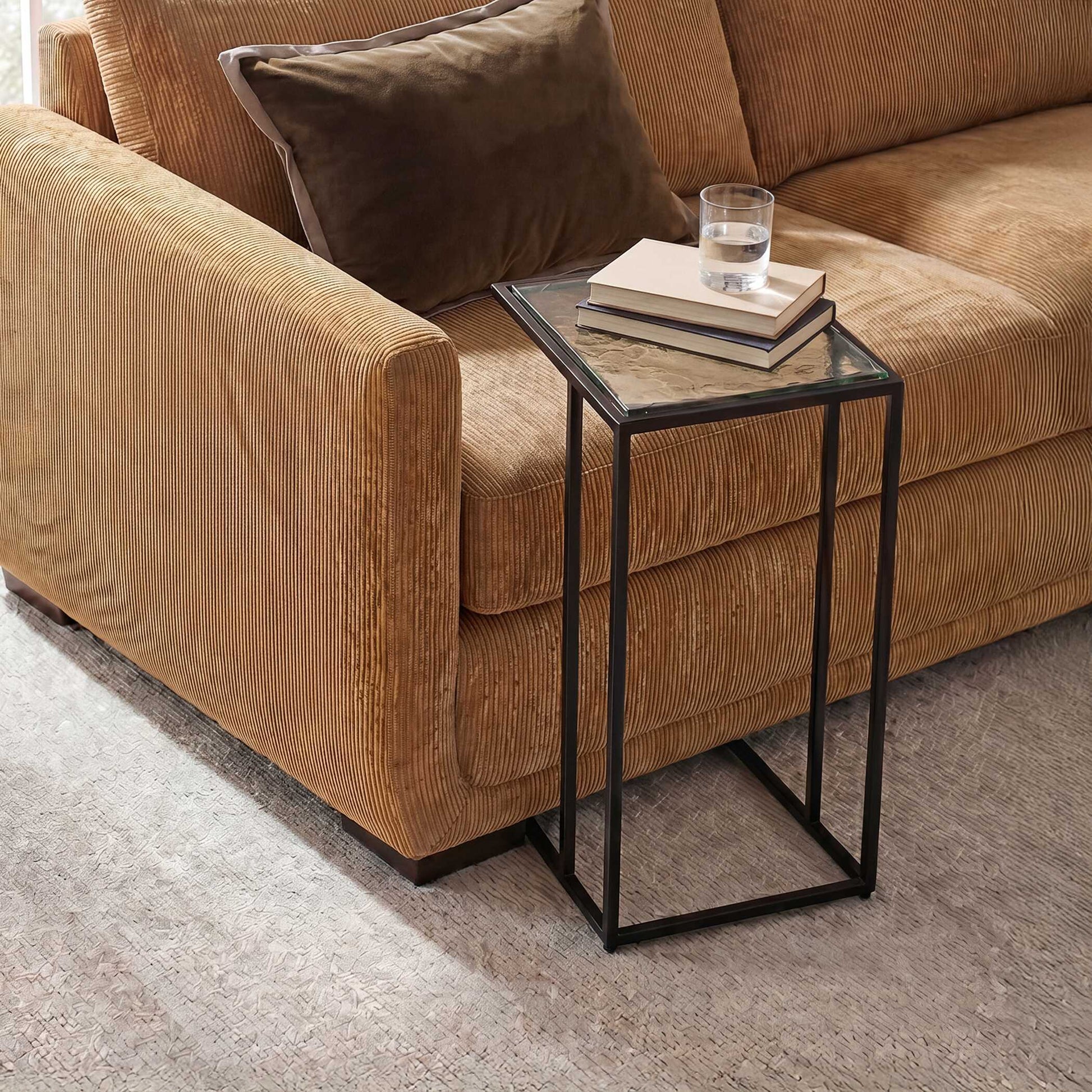 Uttermost Mateo Glass Top Accent Table