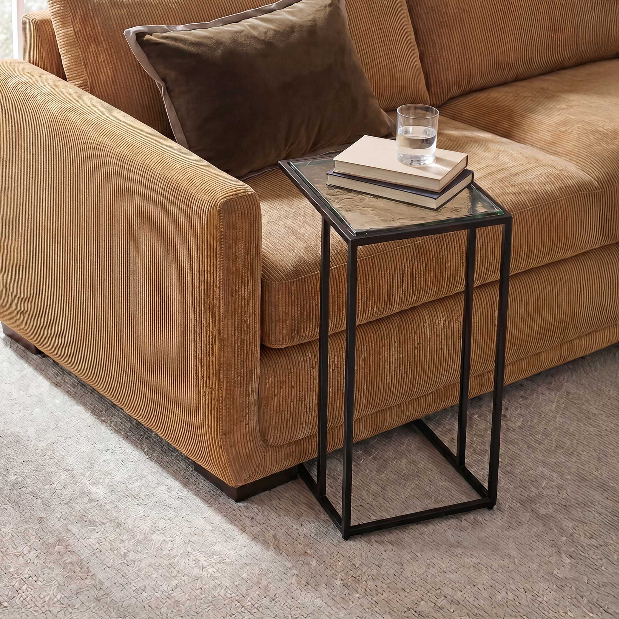 Uttermost Mateo Glass Top Accent Table