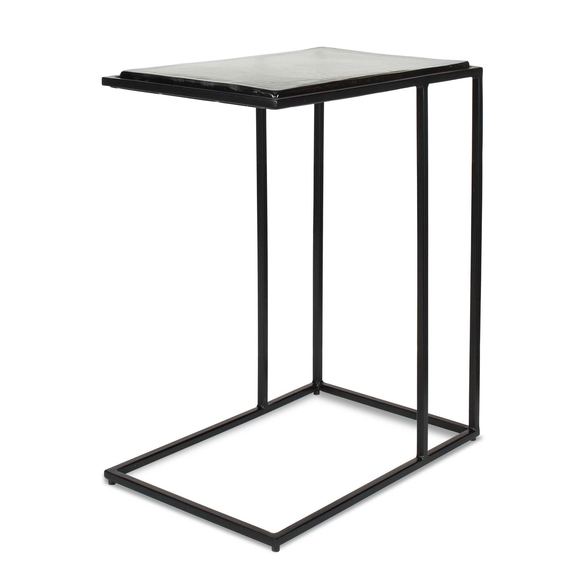 Uttermost Mateo Glass Top Accent Table
