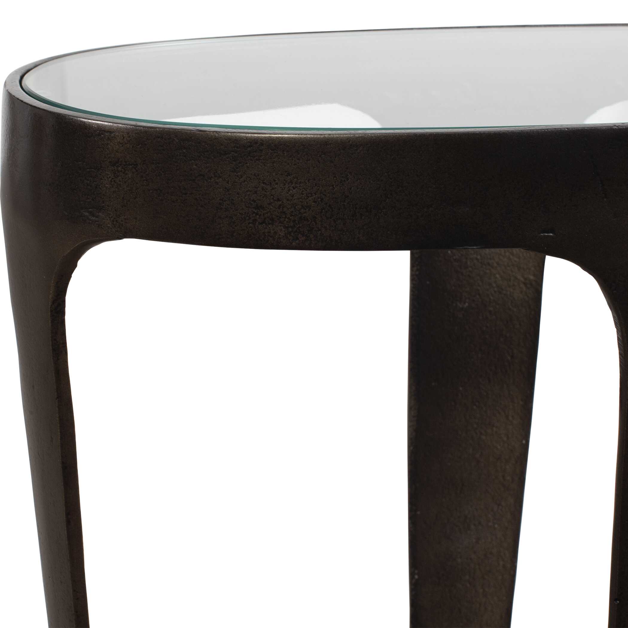 Uttermost Coronado Dark Bronze Accent Table