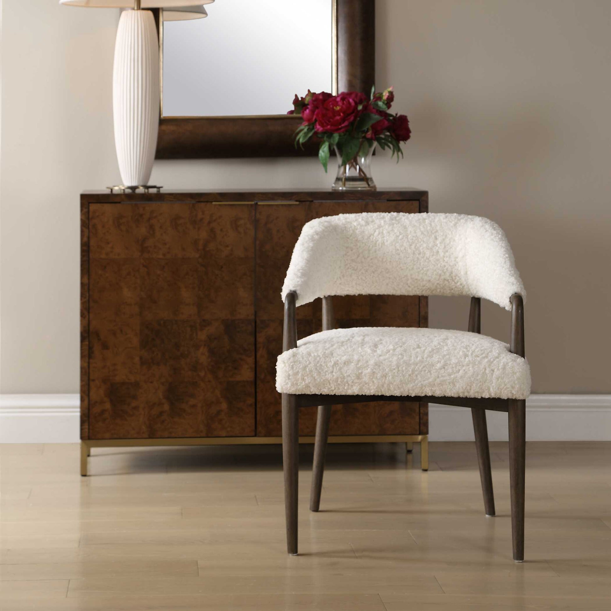 Uttermost Austell Shearling Dining Chair