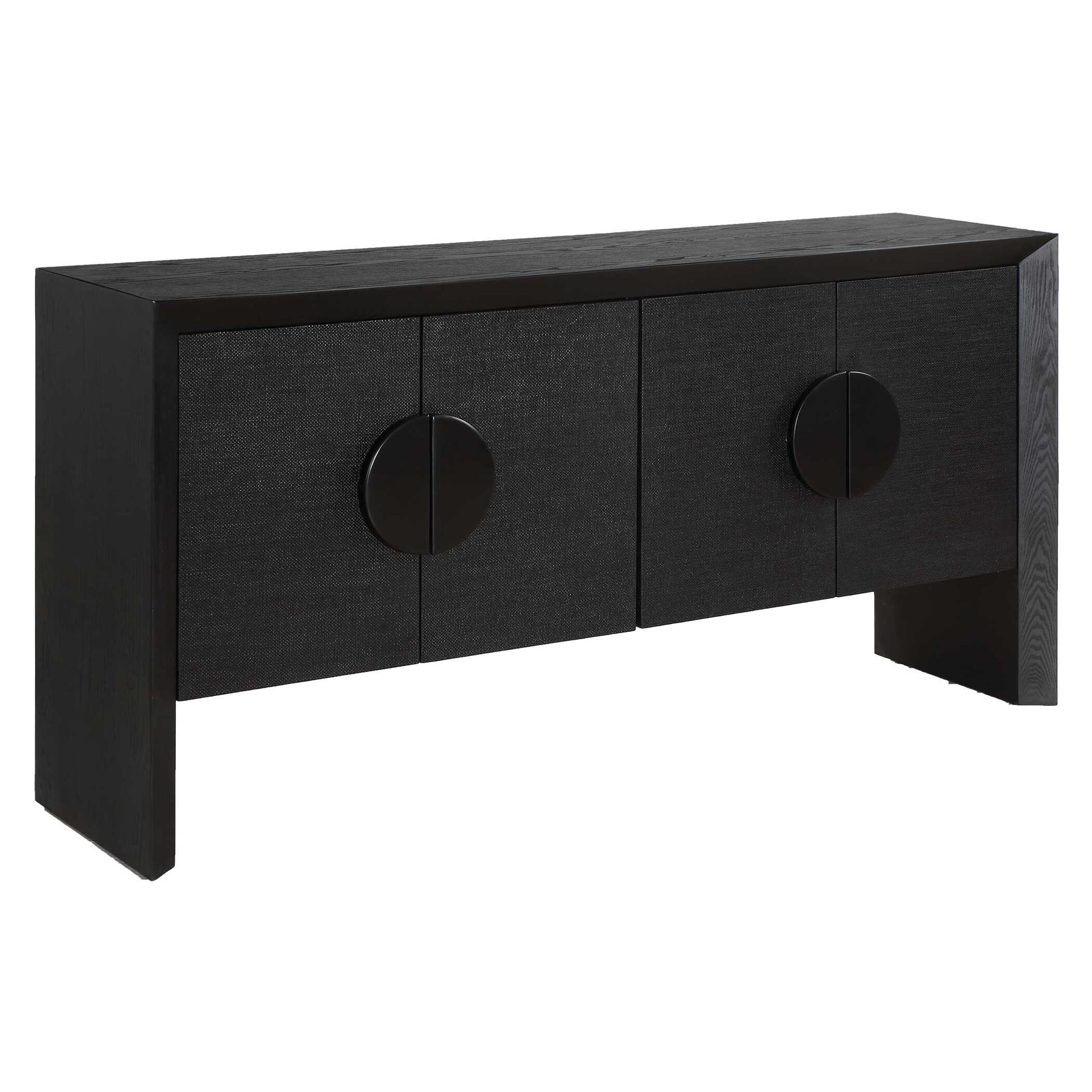 Uttermost Williams Black 4 Door Cabinet