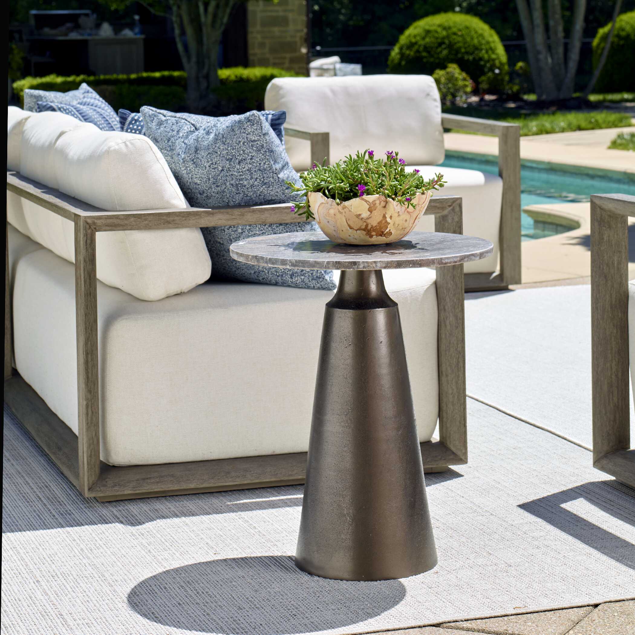 Uttermost Midsummer Indoor-Outdoor Bronze Accent Table
