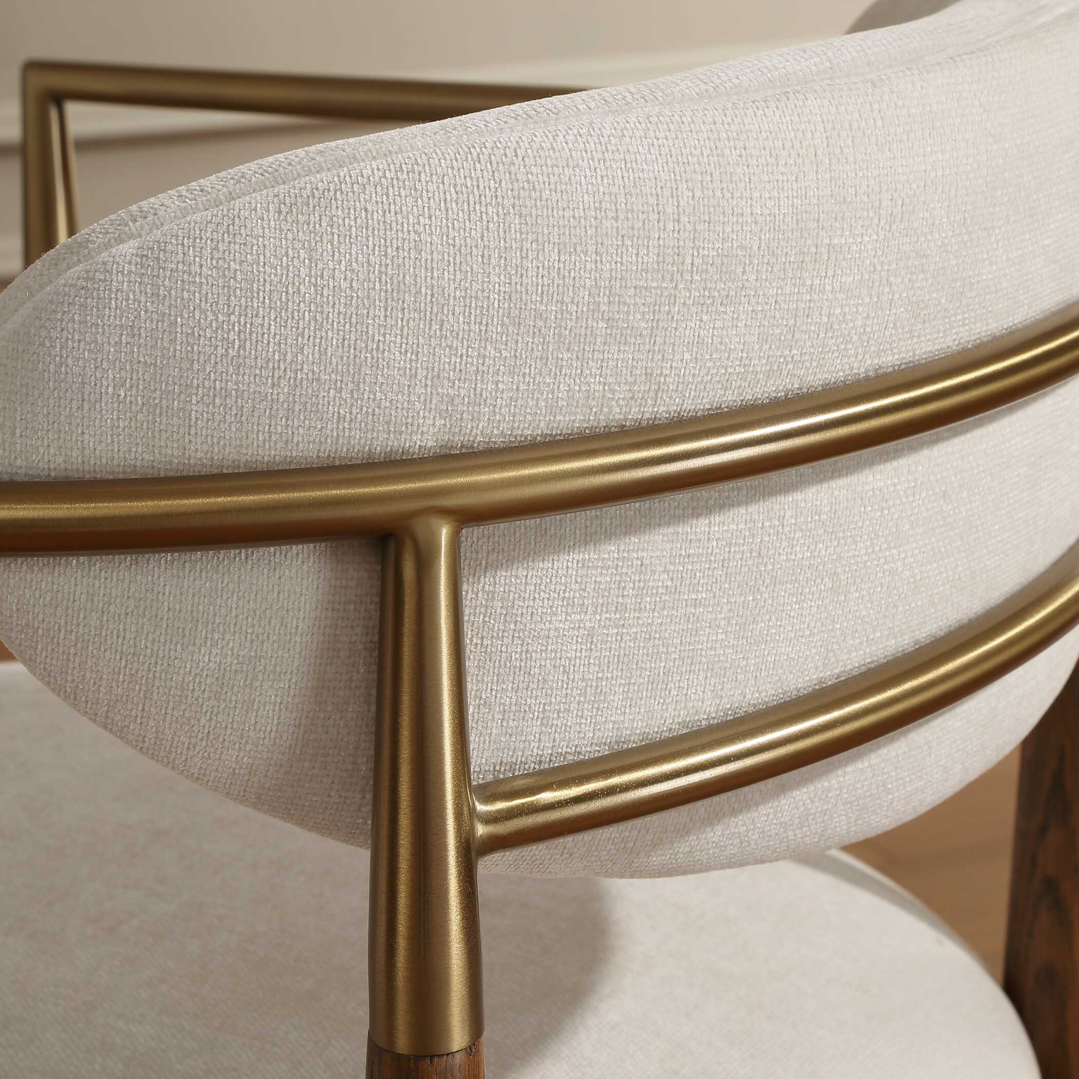 Uttermost Moxie Walnut Dining Arm Chair