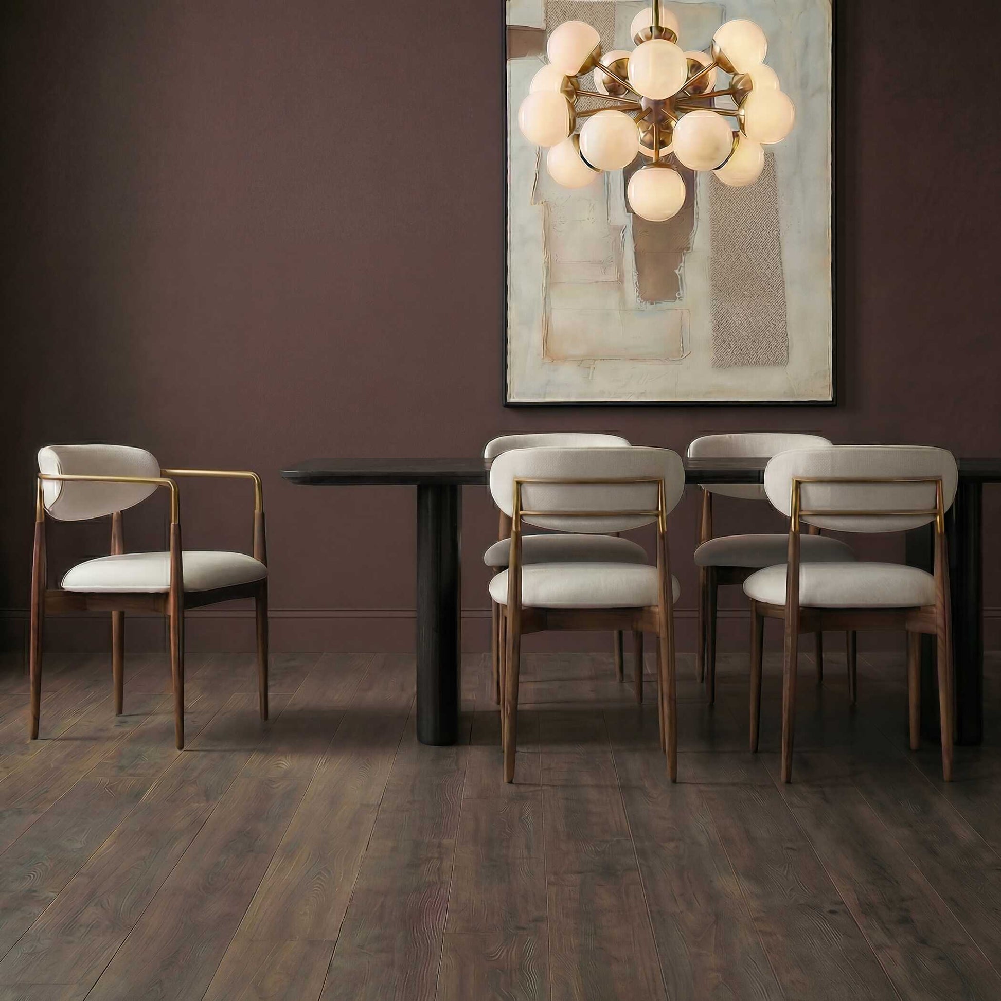 Uttermost Moxie Walnut Dining Arm Chair