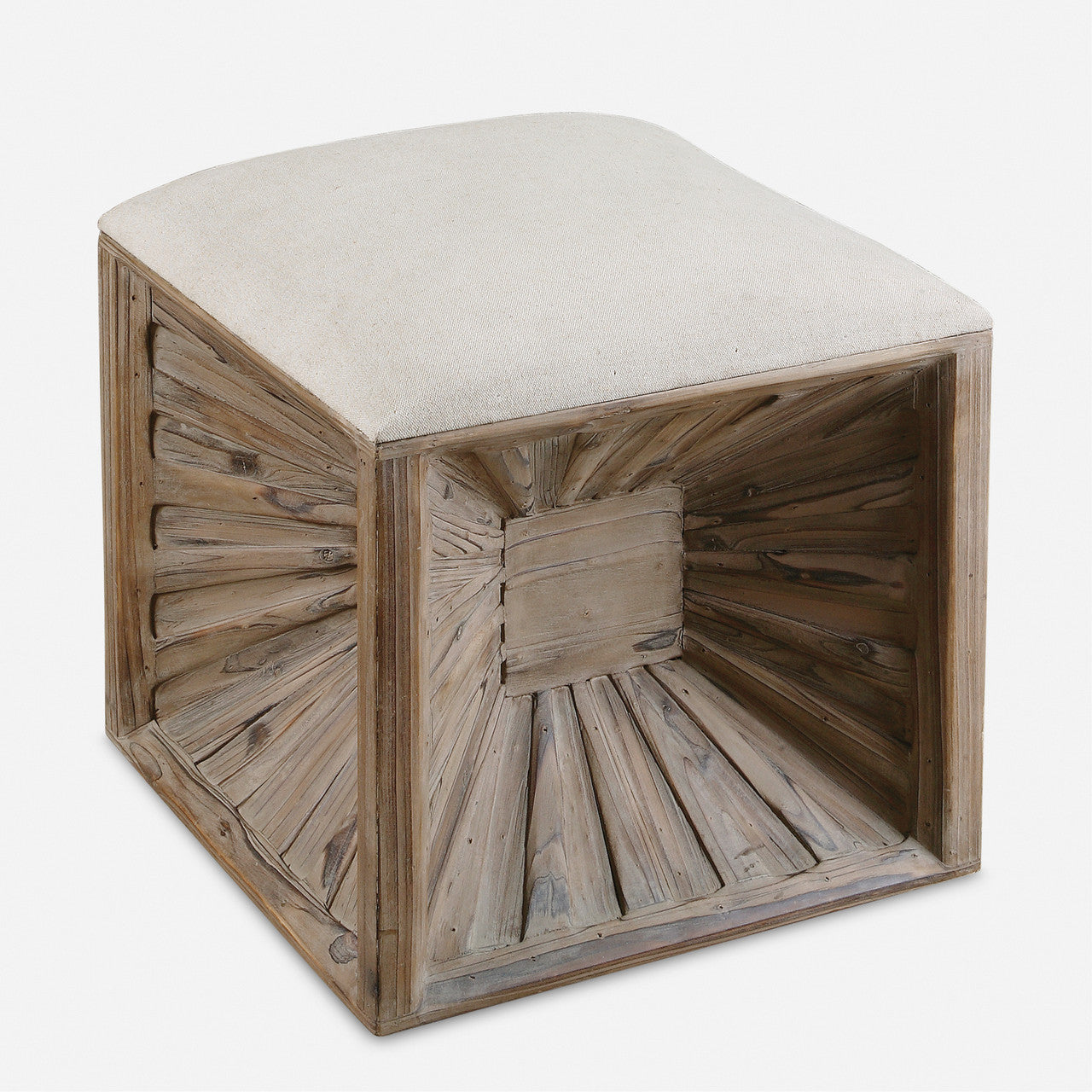Uttermost Jia Wooden Ottoman