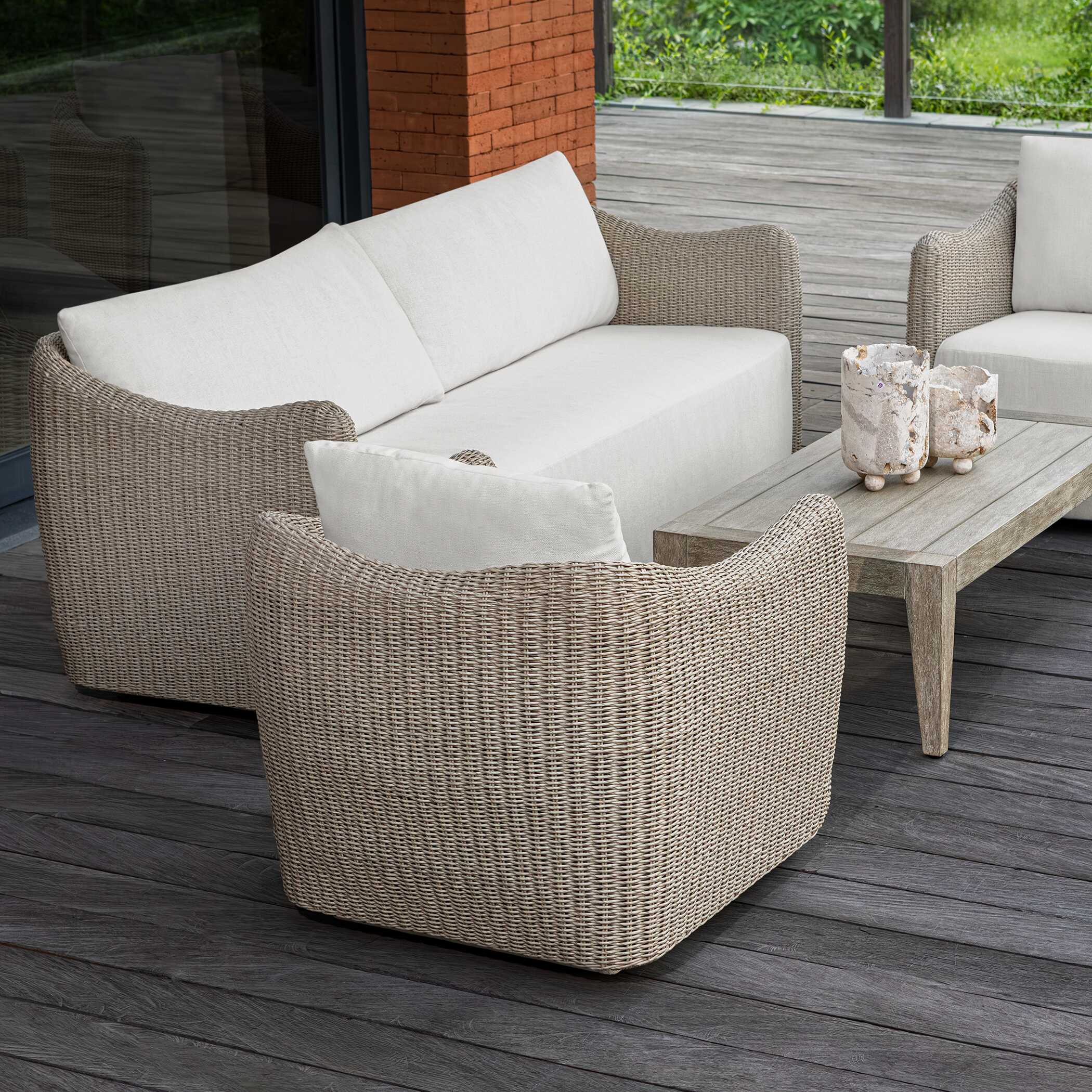 Uttermost Sunset Wicker Outdoor Sofa