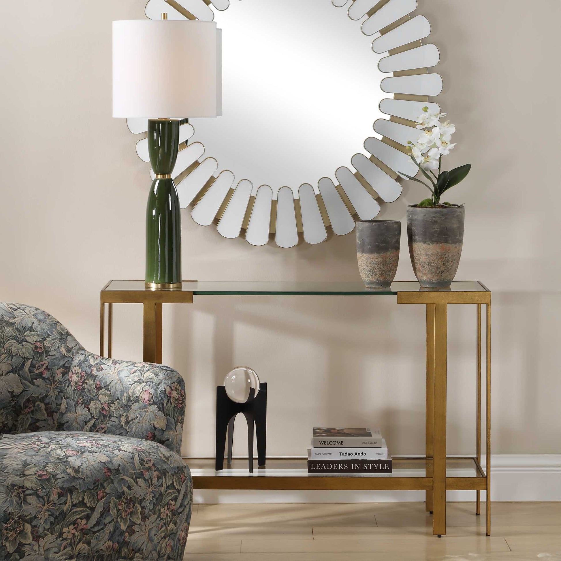 Uttermost Kendrick Glass Console Table