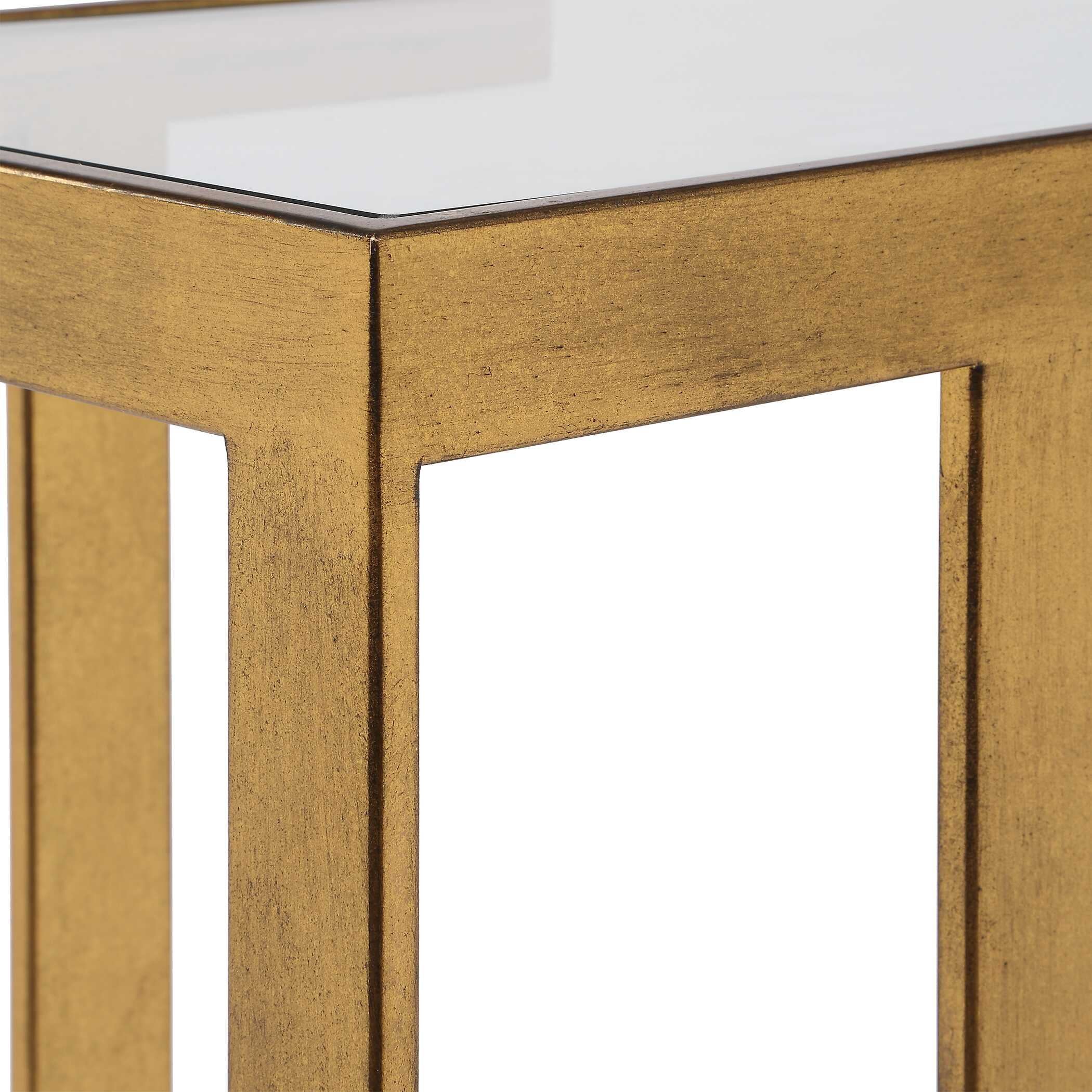 Uttermost Kendrick Glass Console Table