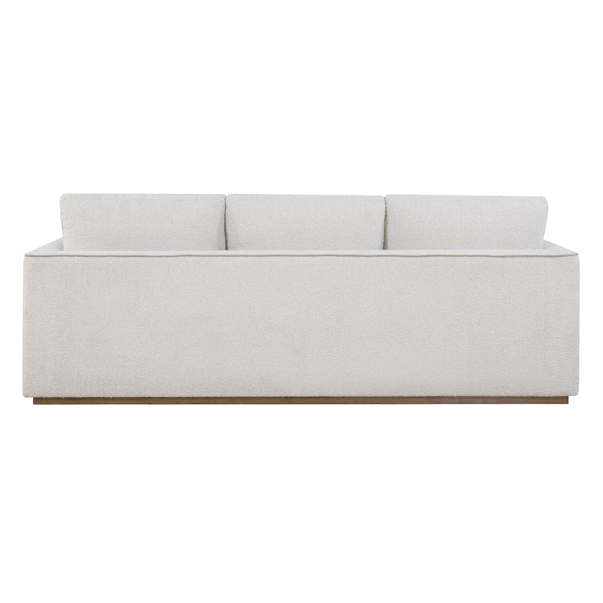 Uttermost Lorien Cream Boucle Sofa