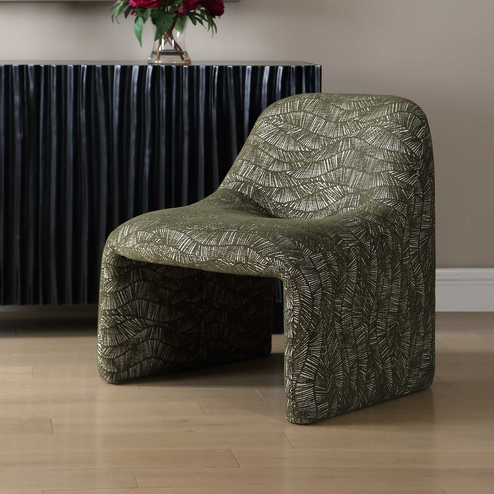 Uttermost Menlo Olive Green Accent Chair