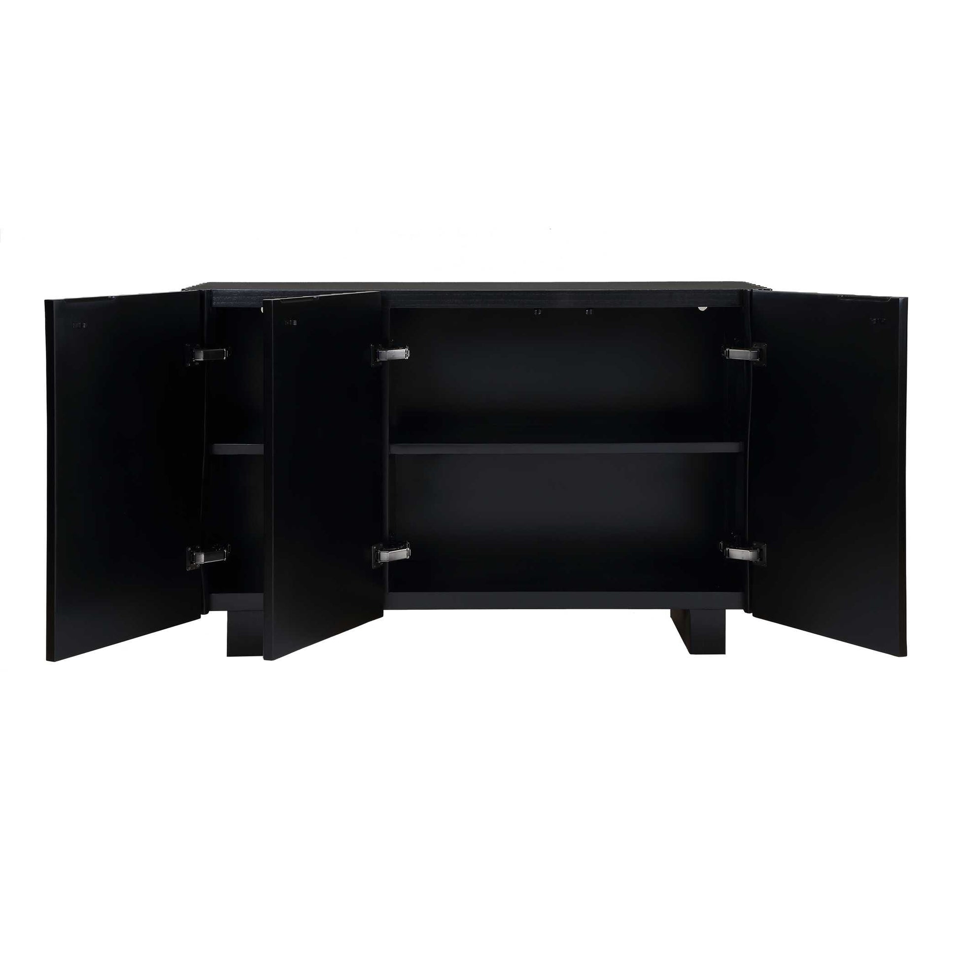 Uttermost Mercado Black 3 Door Cabinet
