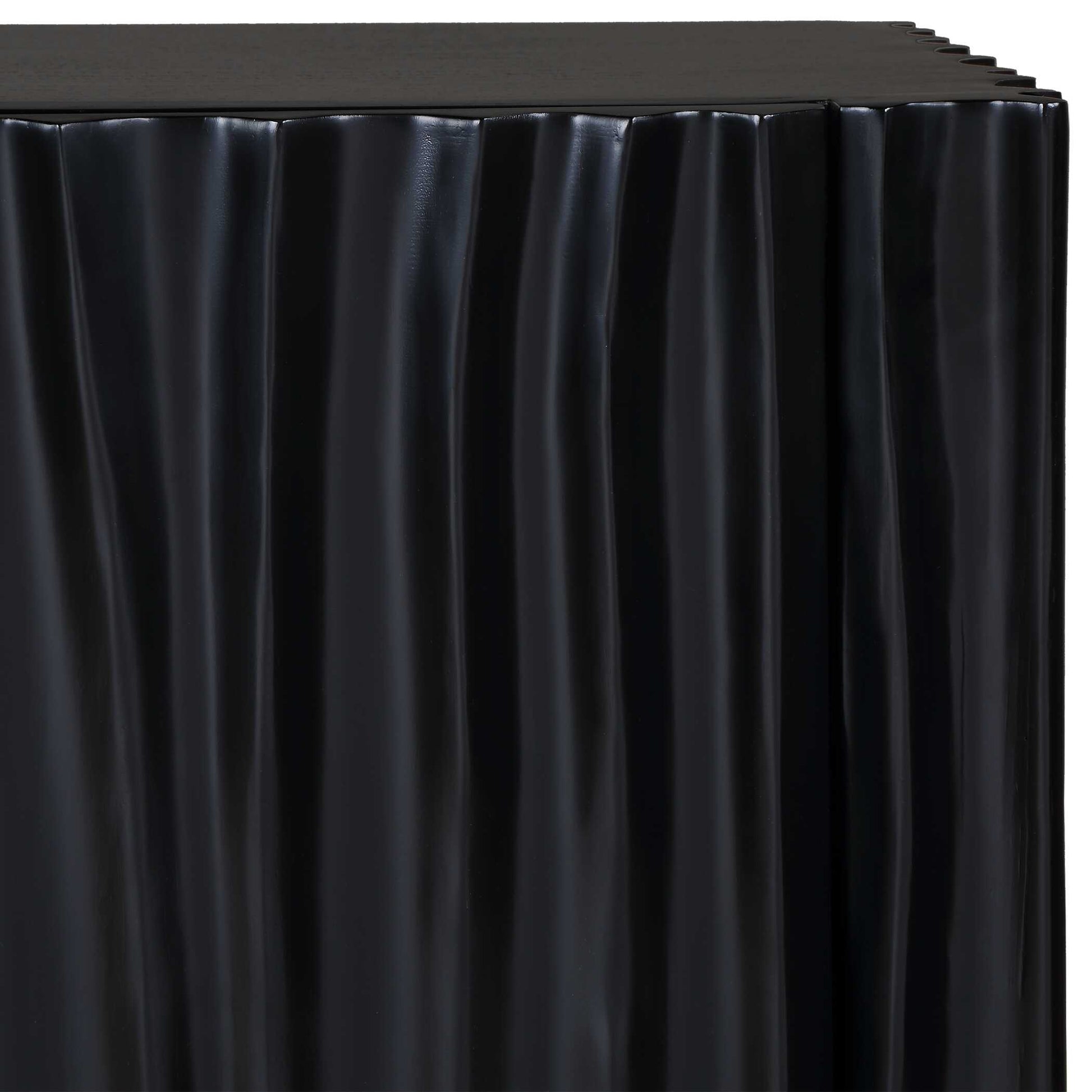 Uttermost Mercado Black 3 Door Cabinet