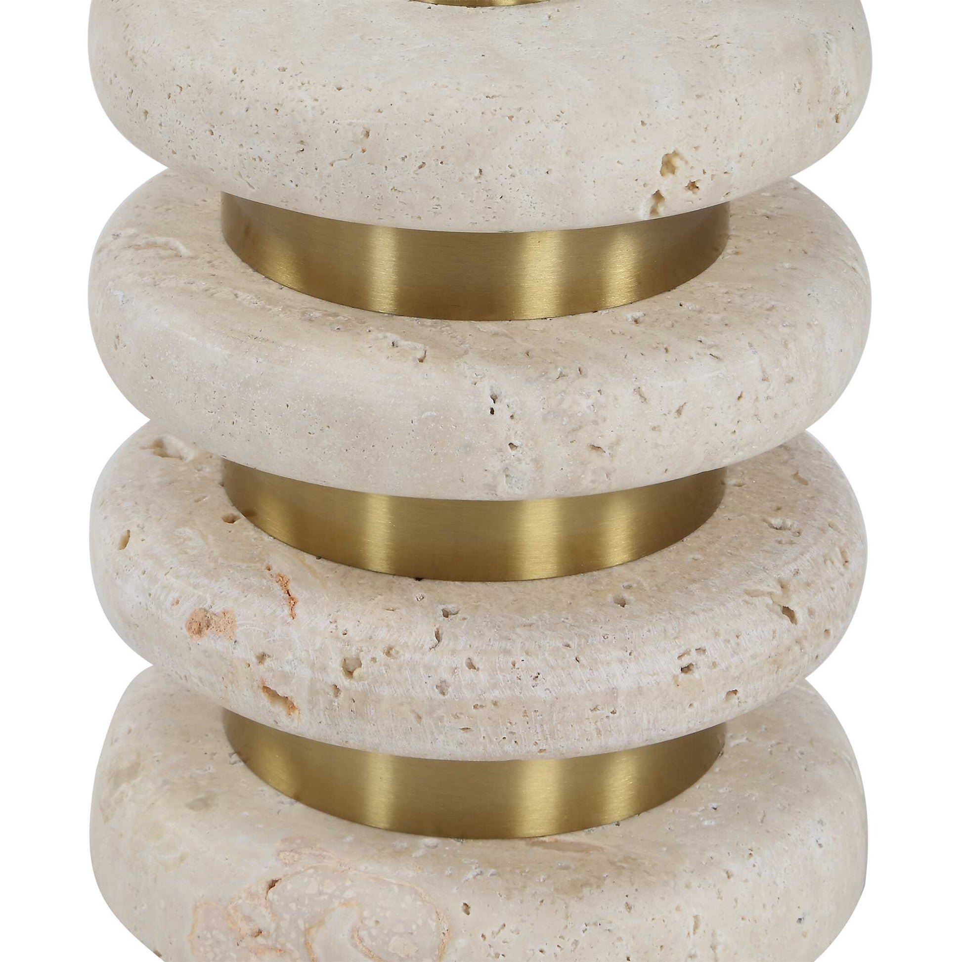 Uttermost Adames Travertine Drink Table