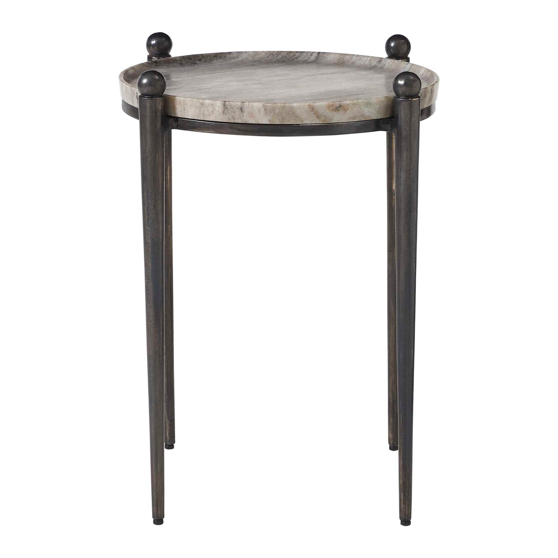 Uttermost Nahunta Dark Bronze Accent Table