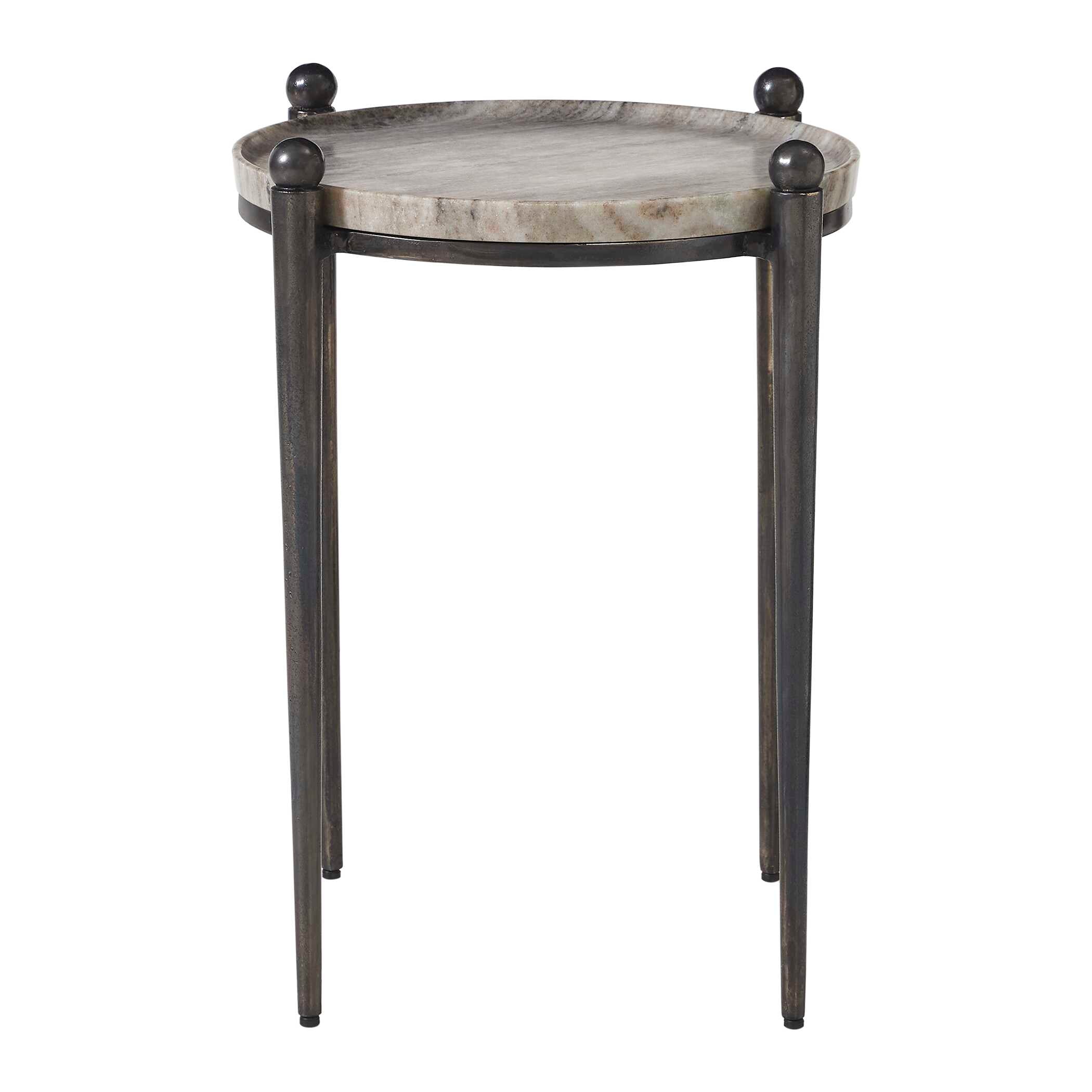 Uttermost Nahunta Dark Bronze Accent Table