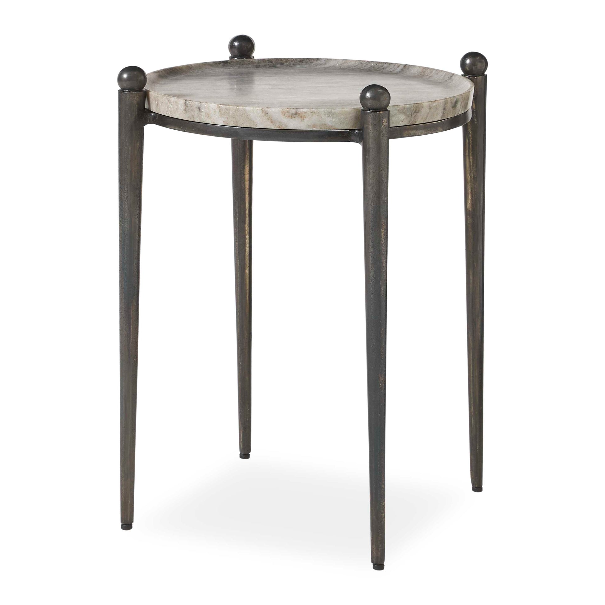 Uttermost Nahunta Dark Bronze Accent Table