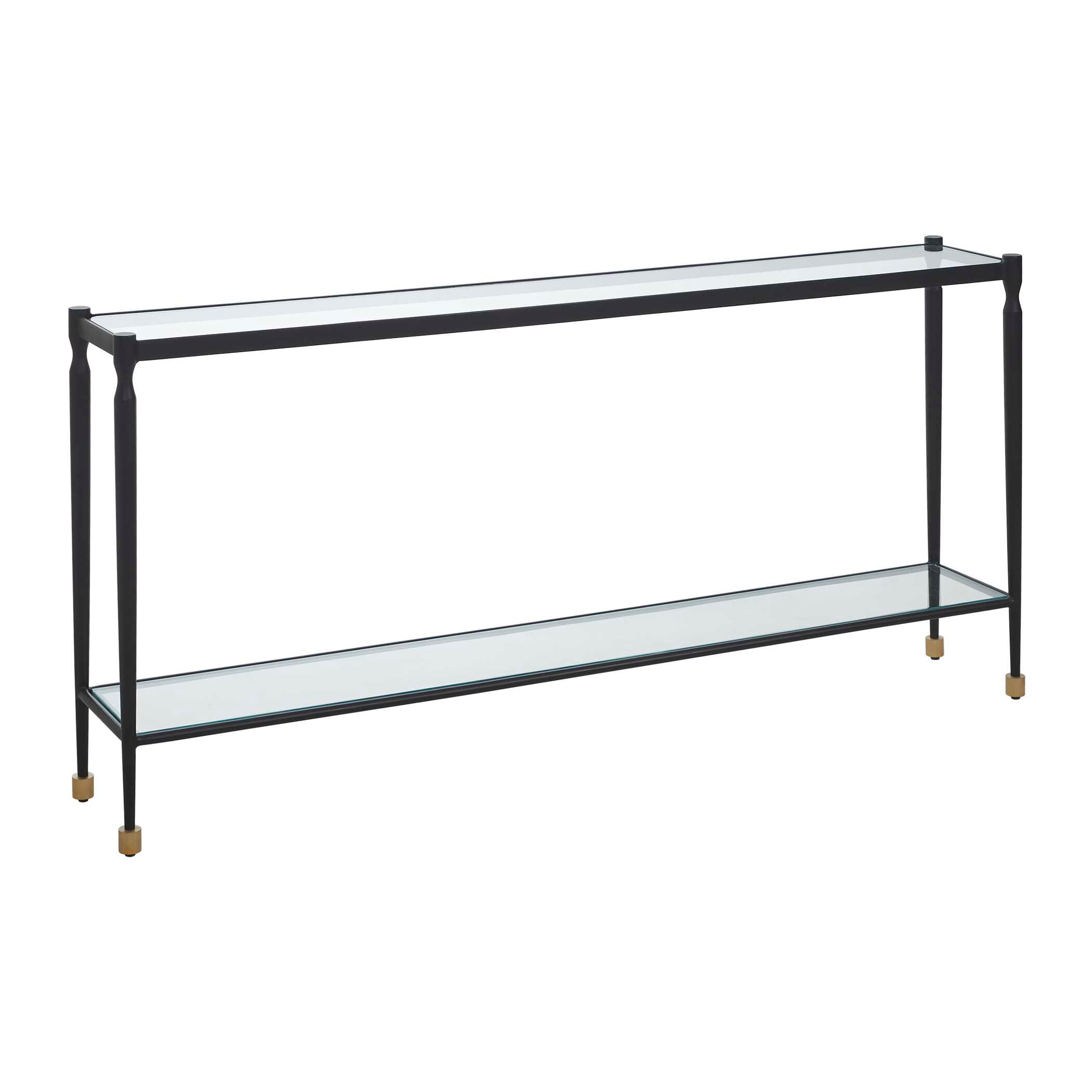 Uttermost Javana Glass / Iron Console Table